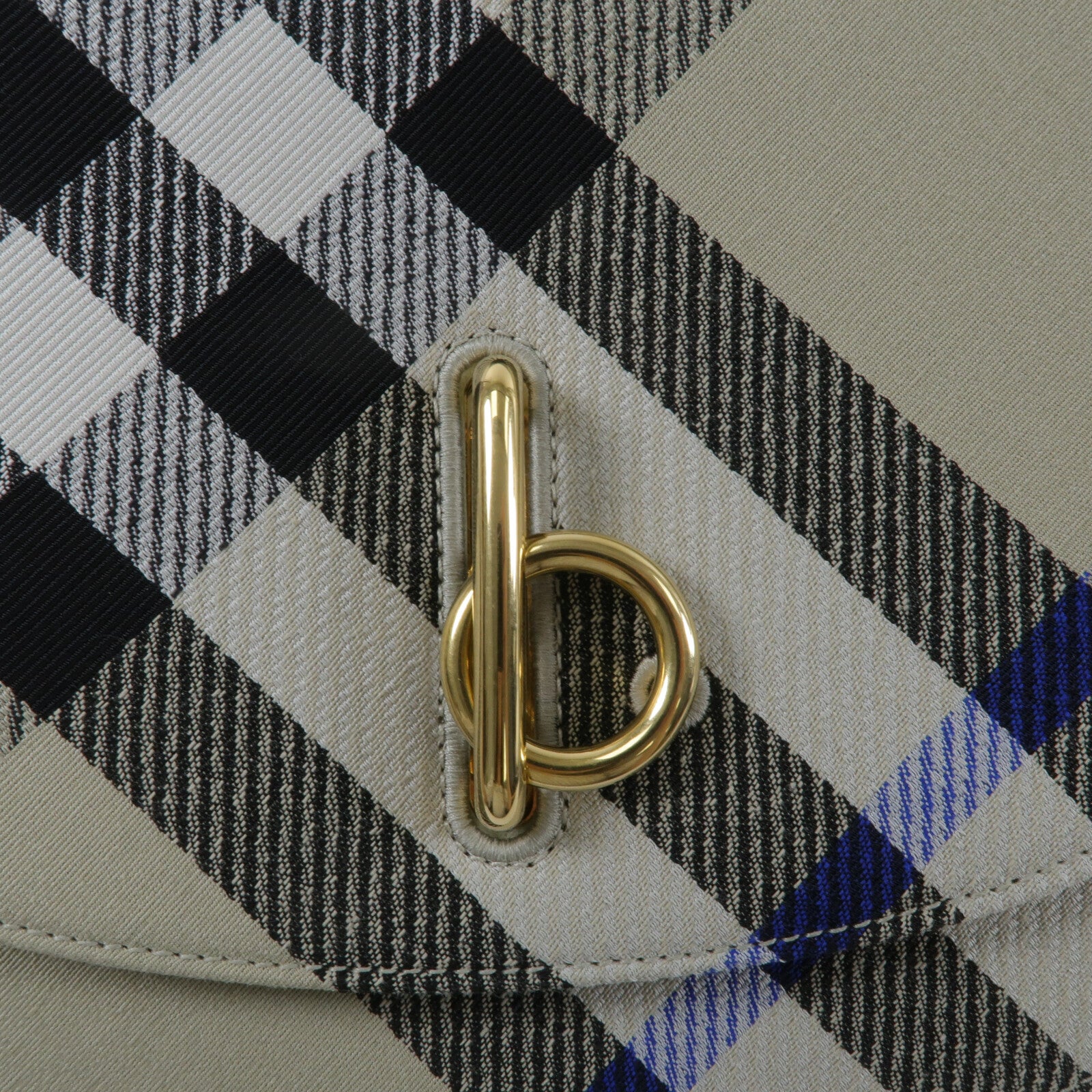 BURBERRY 帆布/牛皮皮革Rocking Horse Bag Medium肩背袋