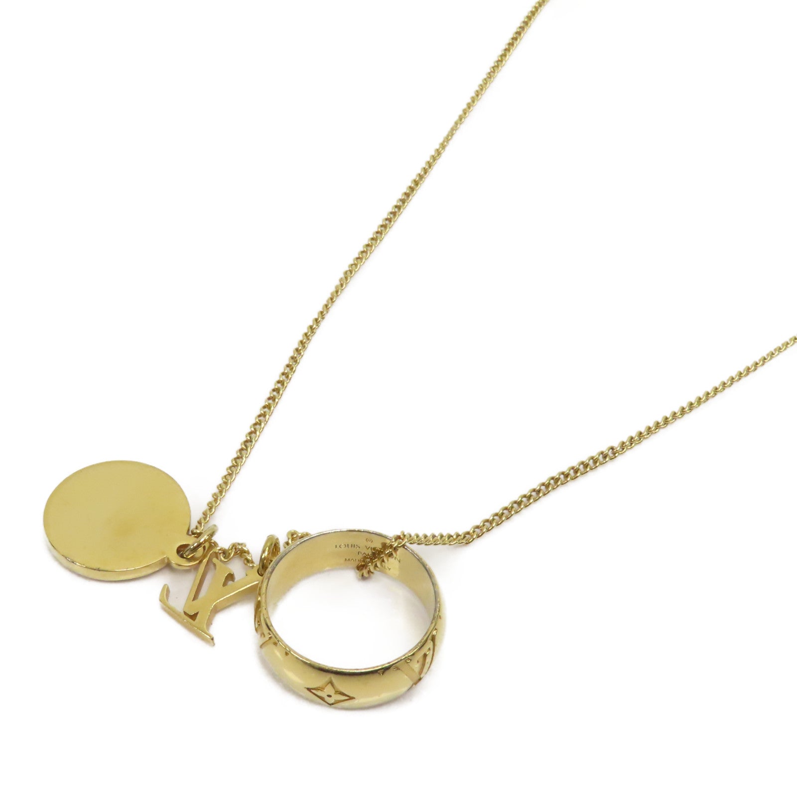 LOUIS VUITTON 金屬Monogram Necklace項鍊