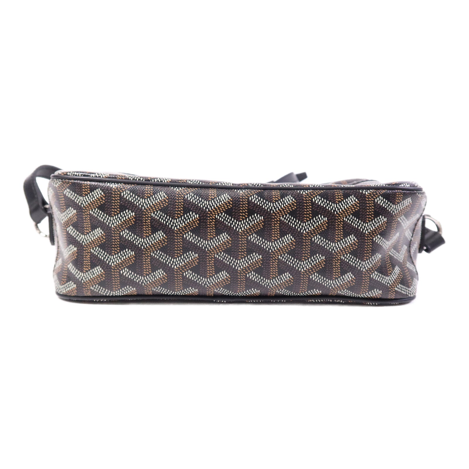 GOYARD 塗層帆布Cap-Vert PM銀扣肩背袋