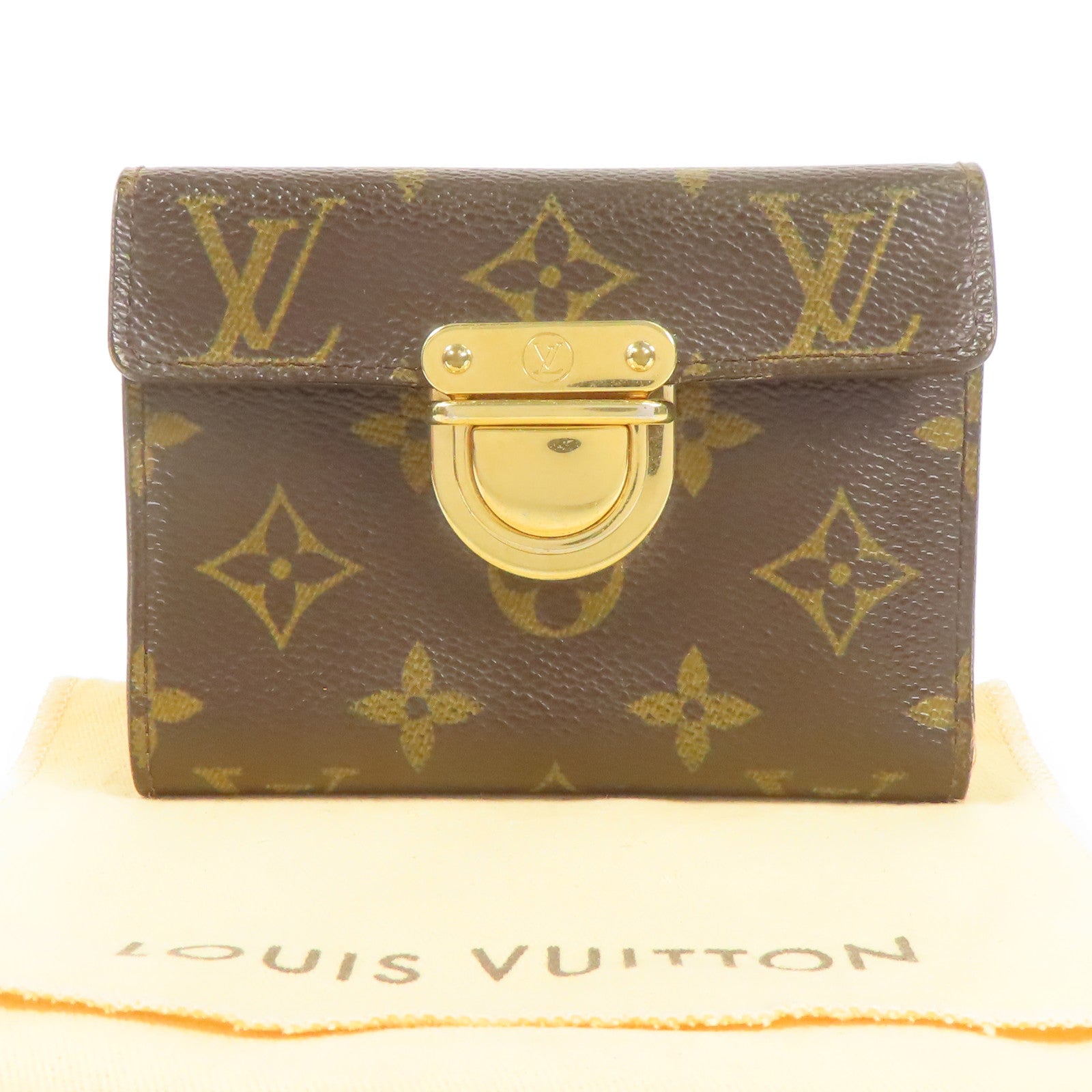 LOUIS VUITTON Monogram Wallet金扣錢包