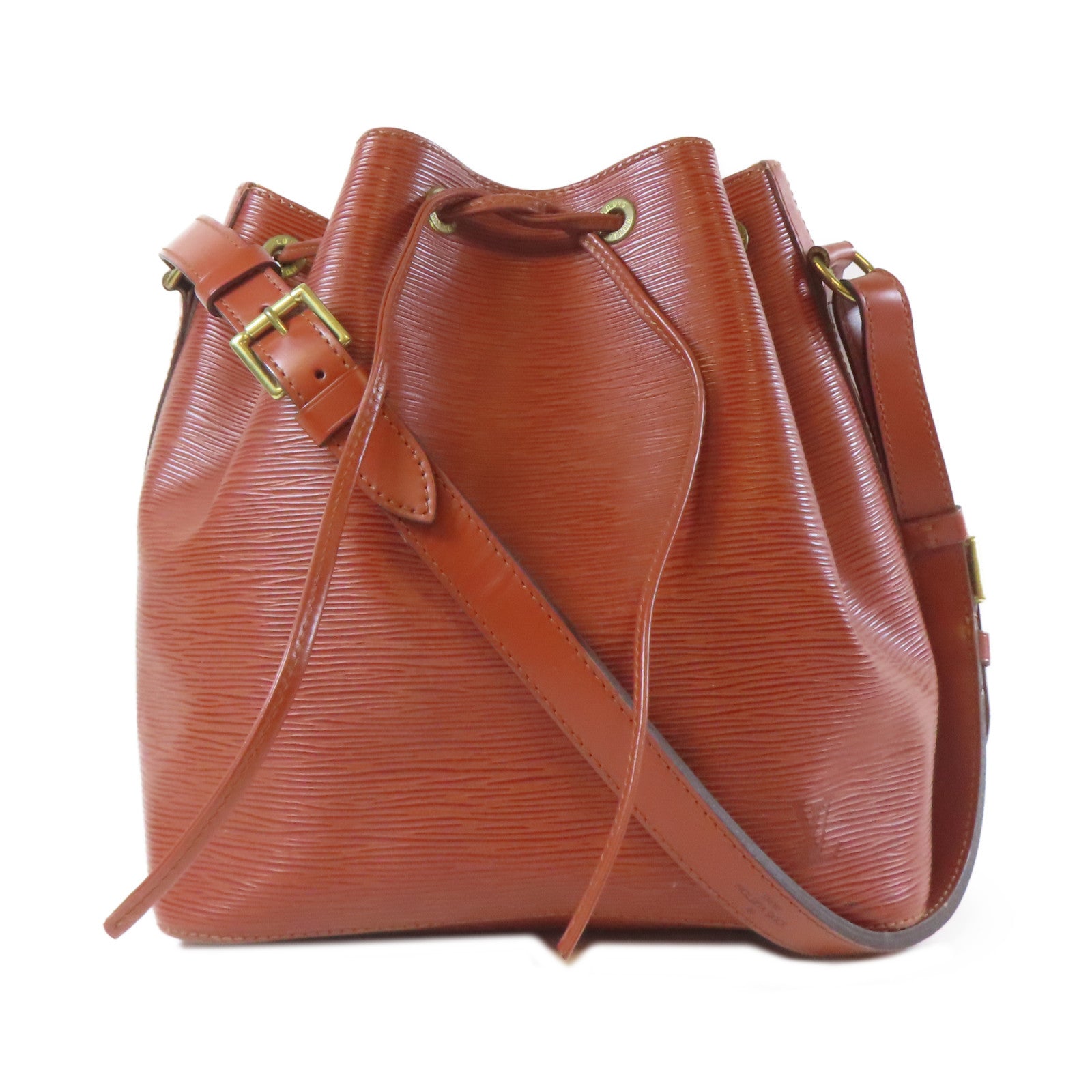 LOUIS VUITTON 【激減優惠】Epi Petit Noe金扣肩背袋啡色