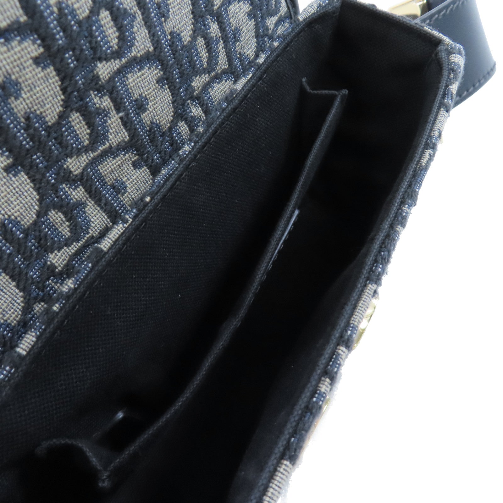 Dior Oblique帆布Mini Montaiqne 30 Shoulder Bag金扣肩背袋啡色/藍色