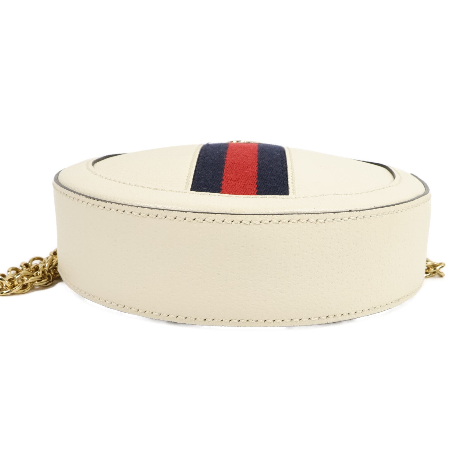 GUCCI 牛皮皮革Ophidia Mini GG Round Bag鏈帶肩背袋