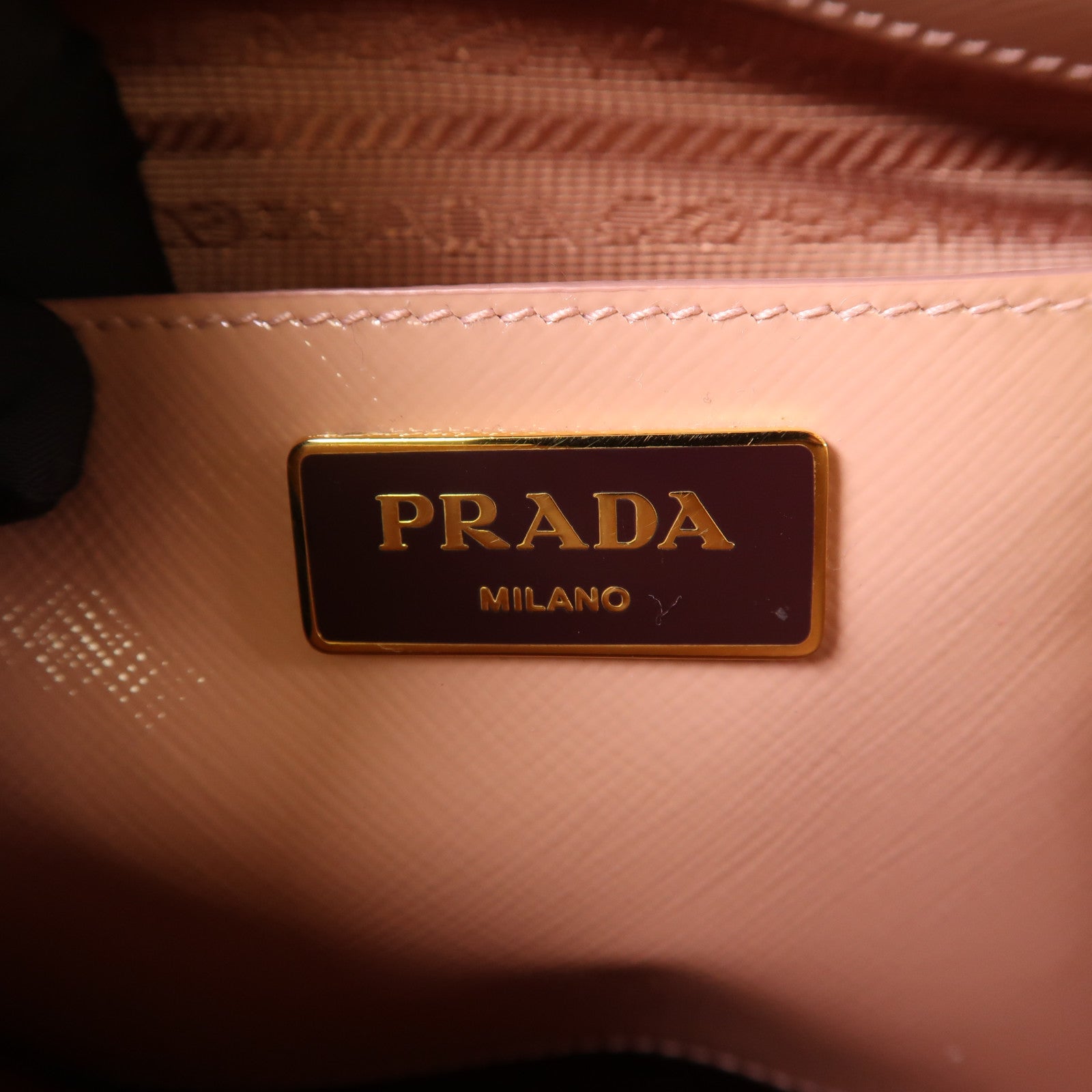 PRADA 漆皮皮革2 Way Shoulder Bag金扣手挽肩背兩用袋