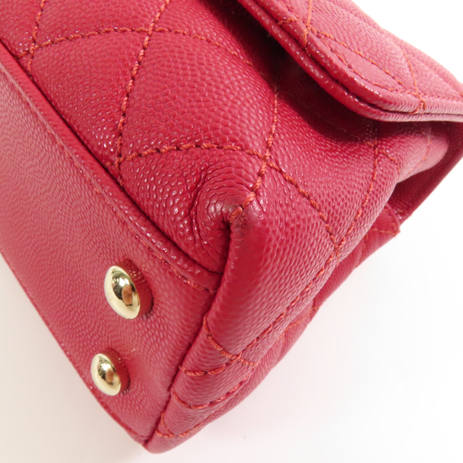 CHANEL 牛皮皮革Mini Coco Handle金扣手挽肩背兩用袋