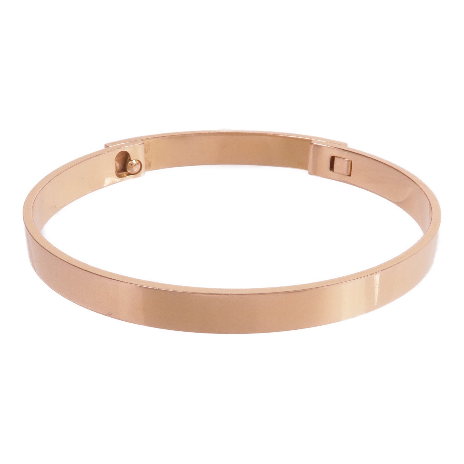 HERMES 18K玫瑰金Collier de chien Bracelet Small Model手鐲