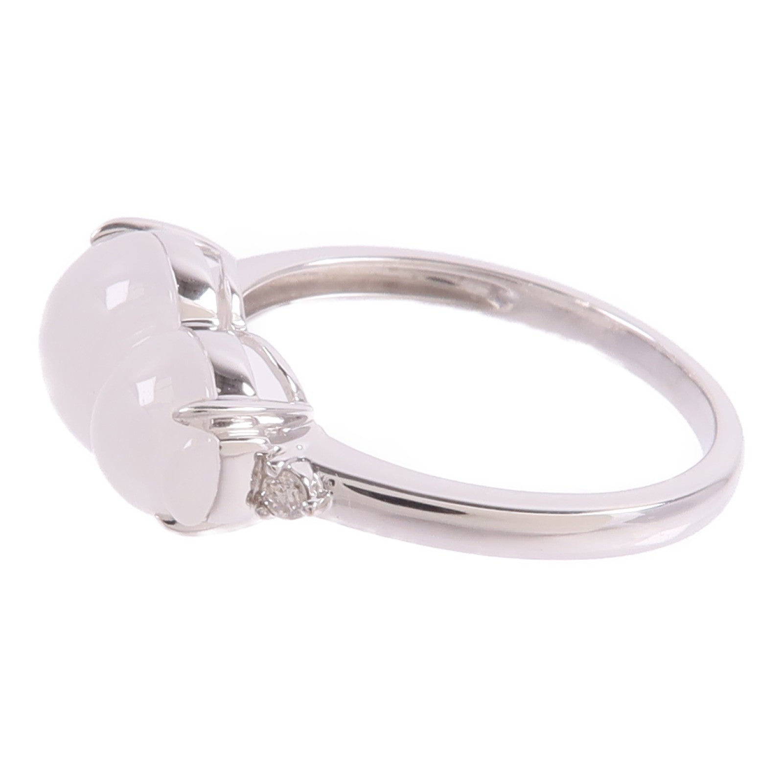 JEWELRY 18K白金Jade Diamond Ring翡翠/鑽石戒指
