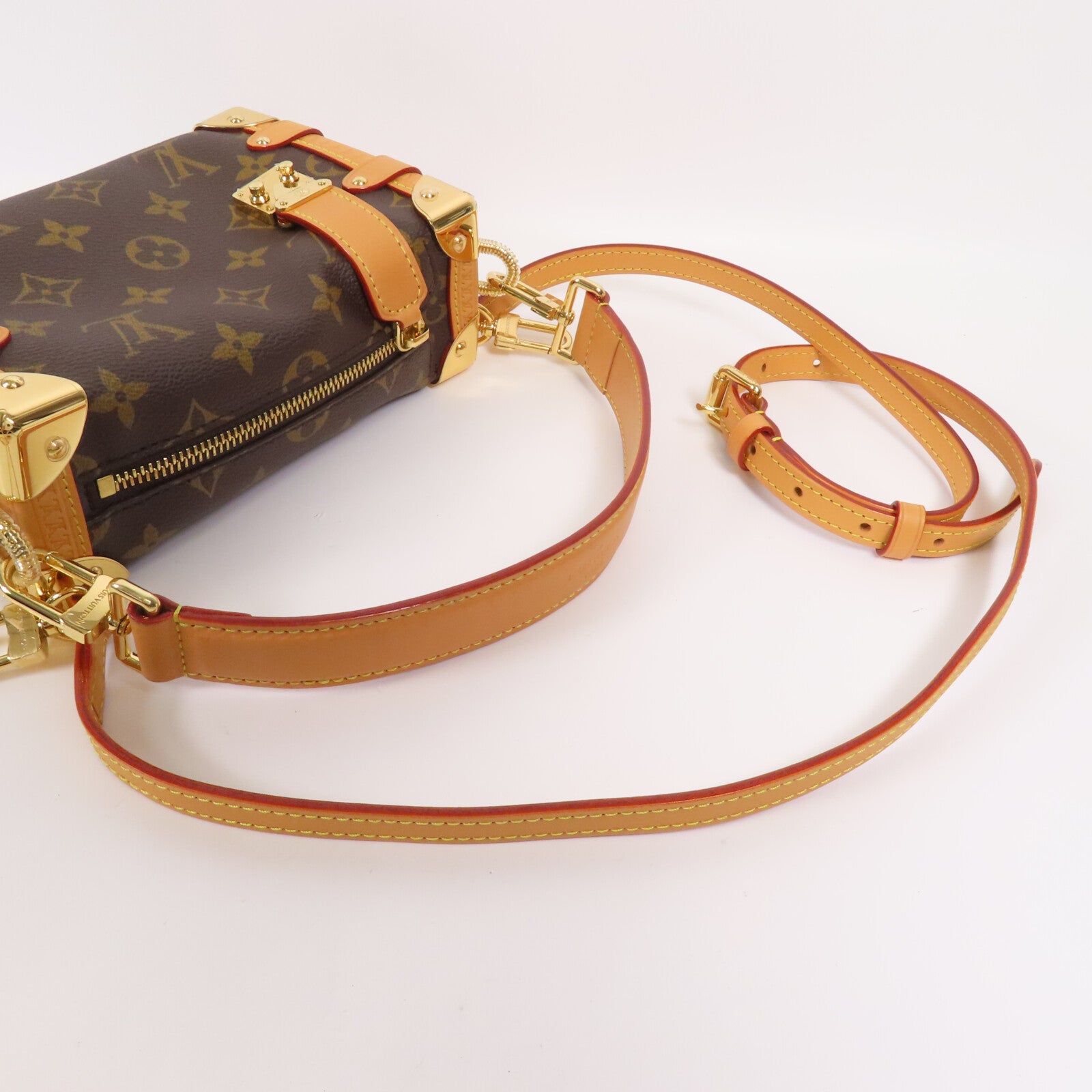 LOUIS VUITTON 【激減優惠】Monogram Side Trunk PM金扣手挽肩背兩用袋