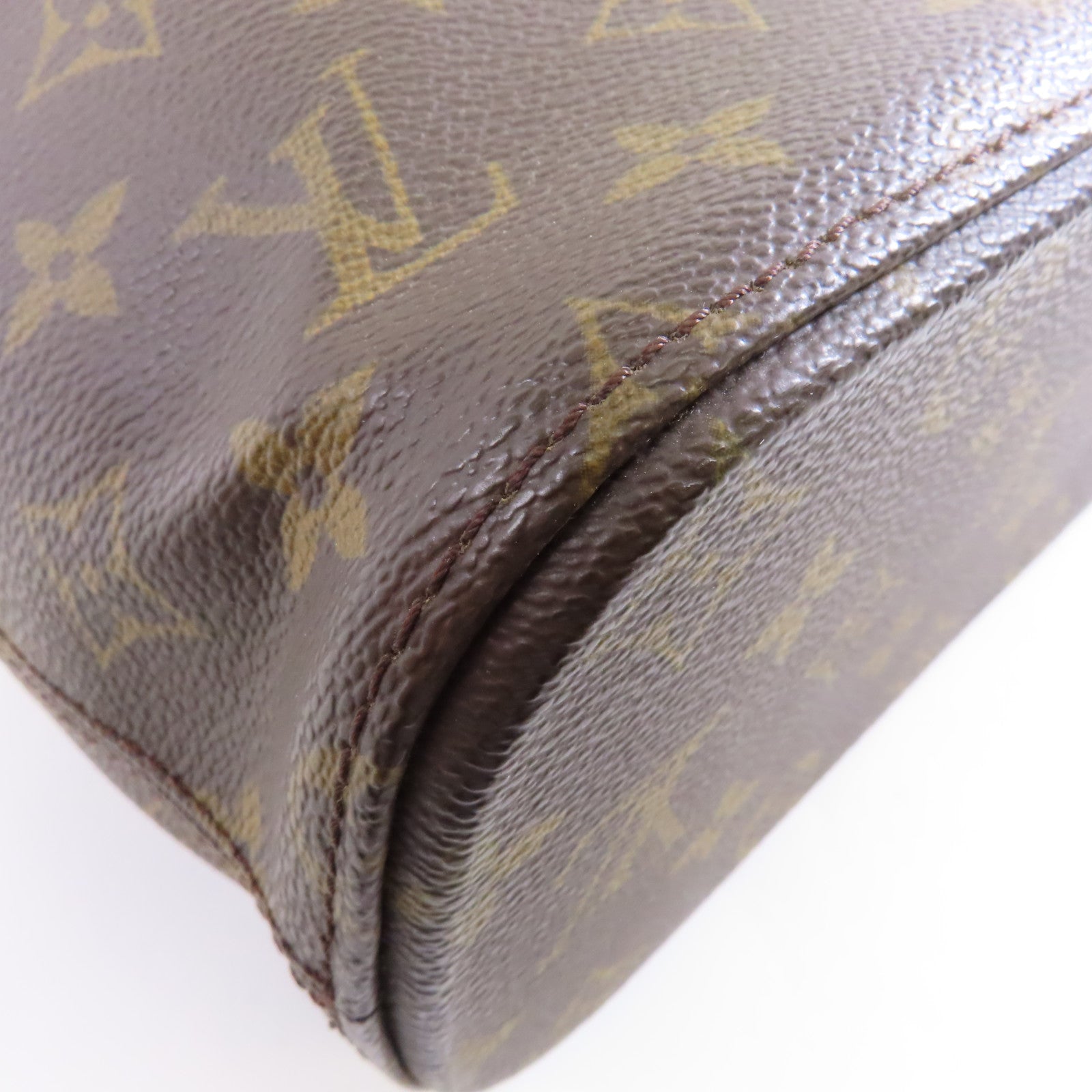 LOUIS VUITTON Monogram Vavin GM金扣手挽袋啡色