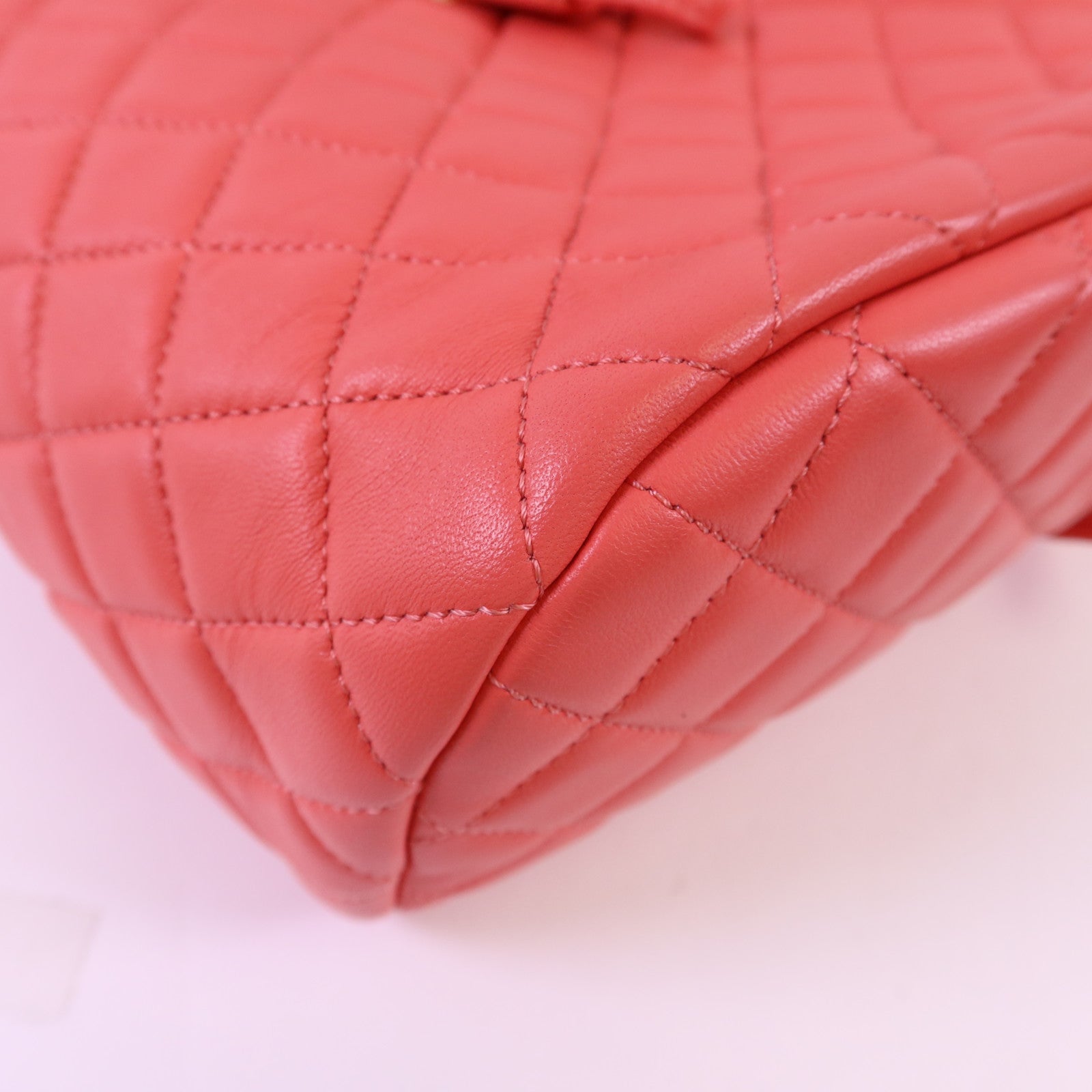CHANEL 【激減優惠】羊皮皮革Backpack金扣背包