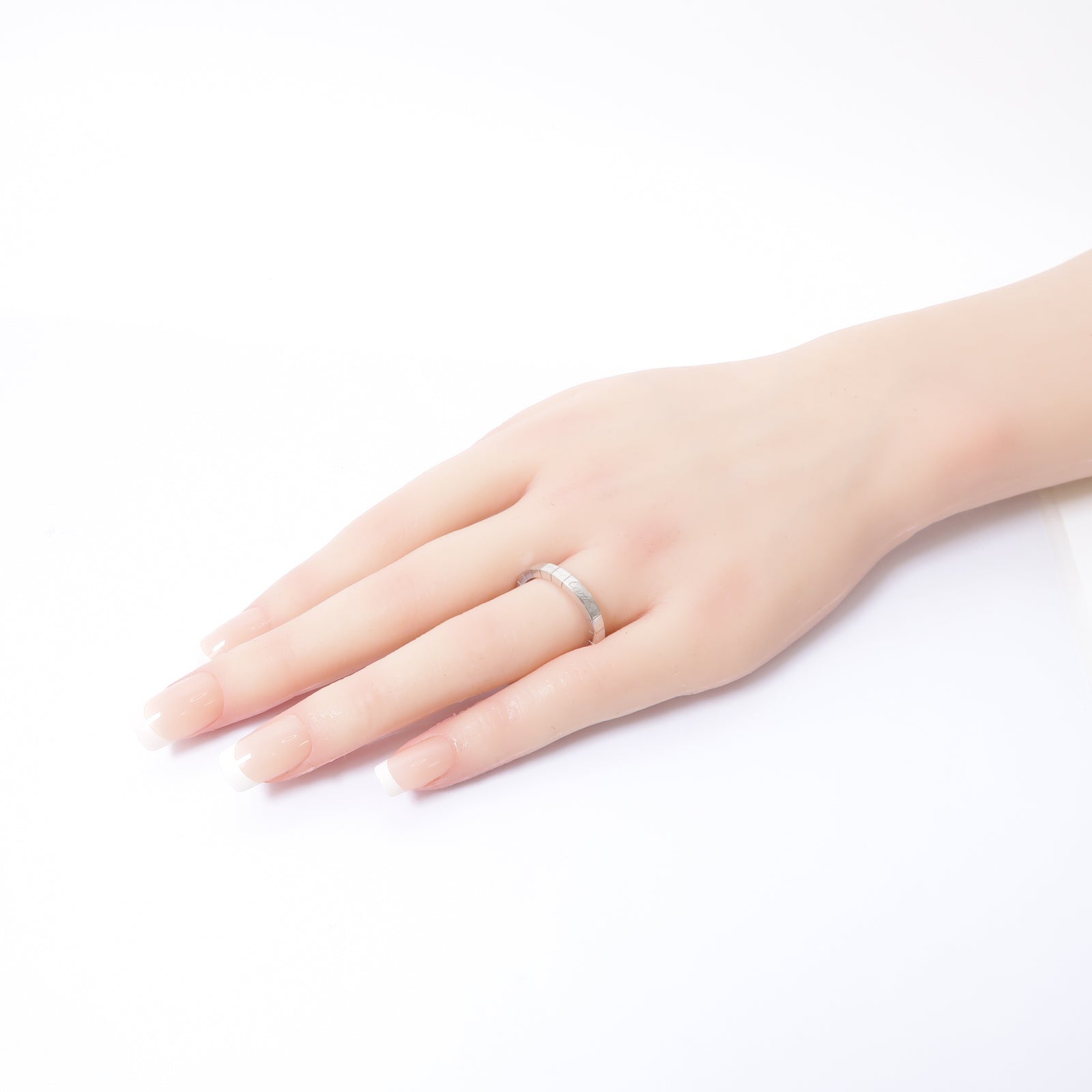 CARTIER 18K白金Laniere Ring戒指Cartier#58/US#8.5