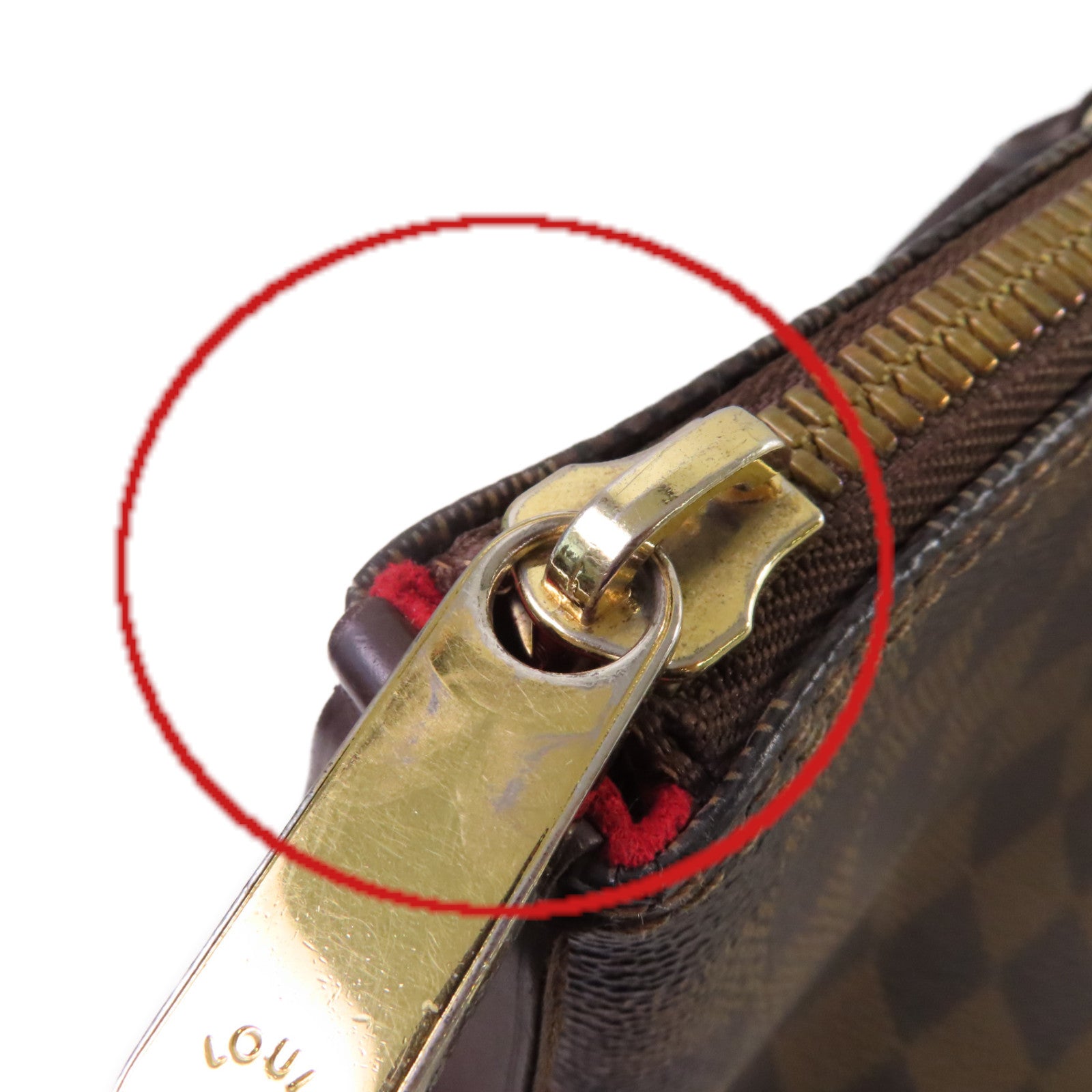 LOUIS VUITTON Damier Ebene Saleya MM Tote Bag金扣肩背袋啡色