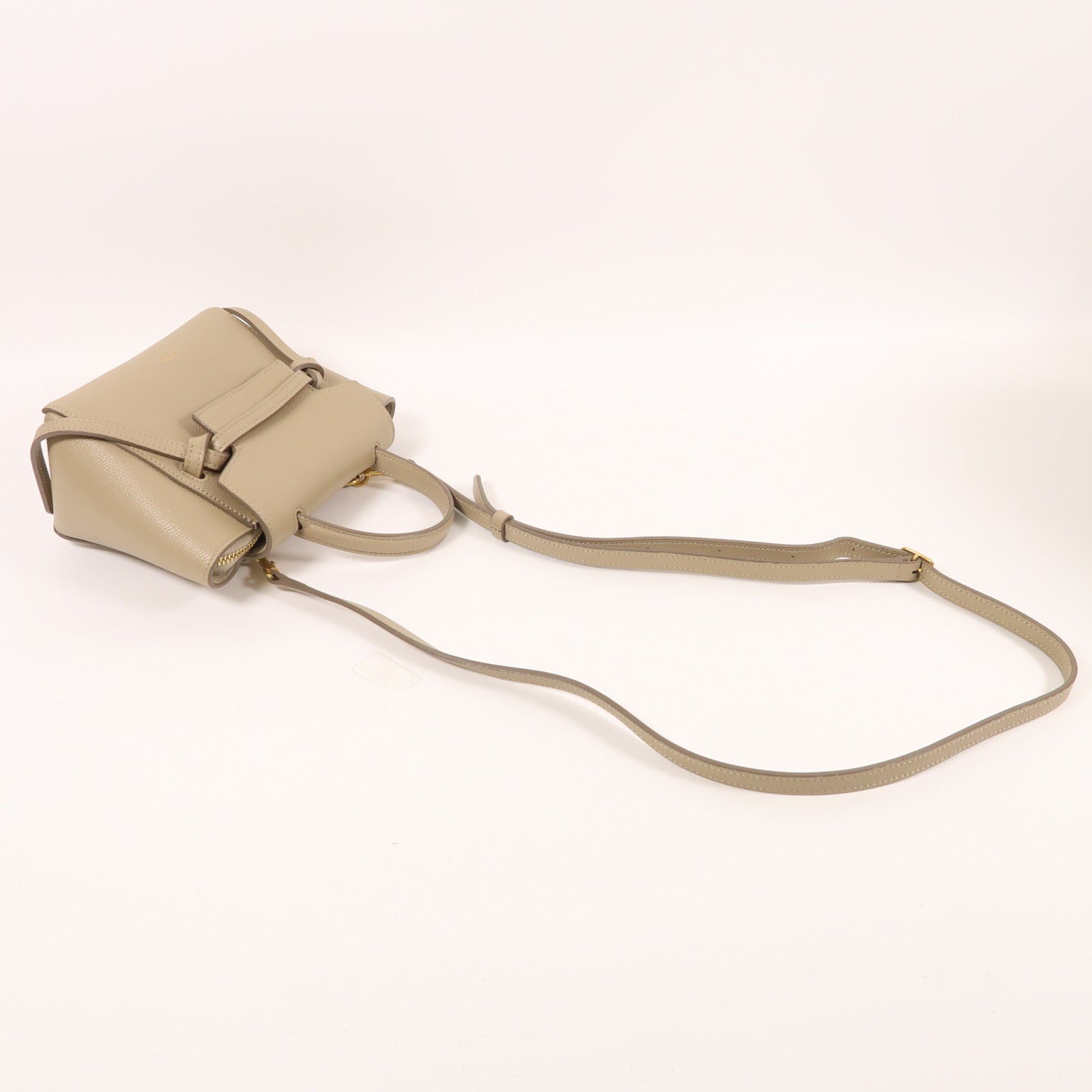 CELINE 牛皮皮革Pico Belt Bag金扣手挽肩背兩用袋