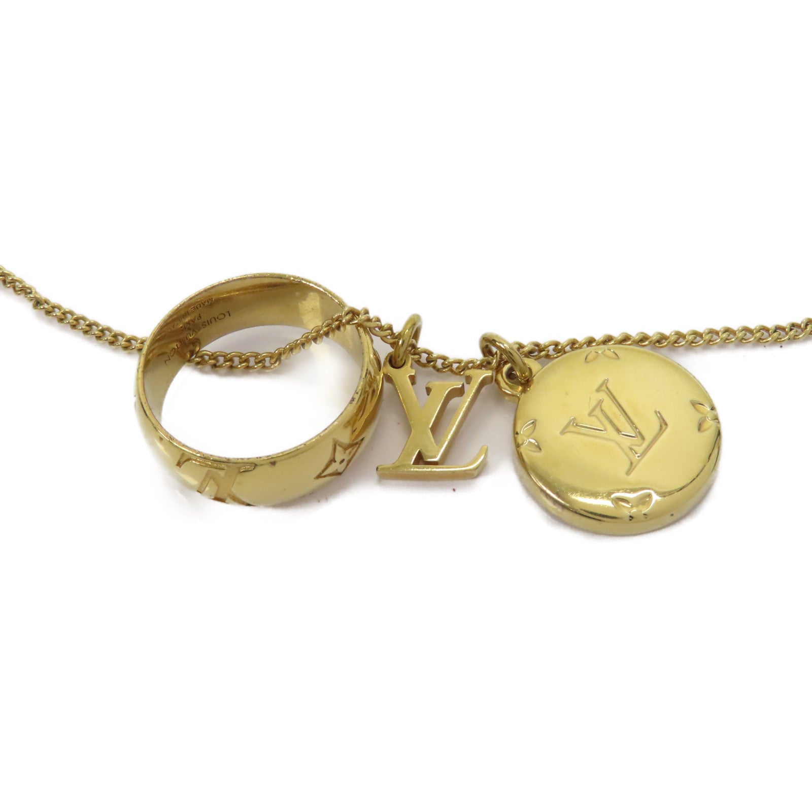 LOUIS VUITTON 金屬Monogram Necklace項鍊