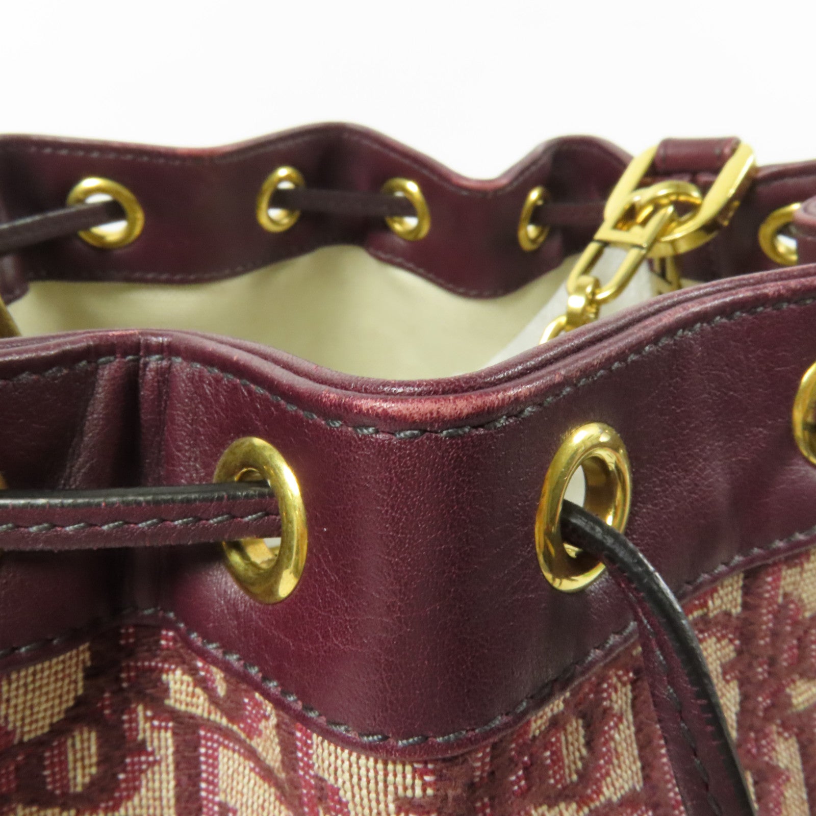 Dior 帆布Oblique Bucket金扣肩背袋