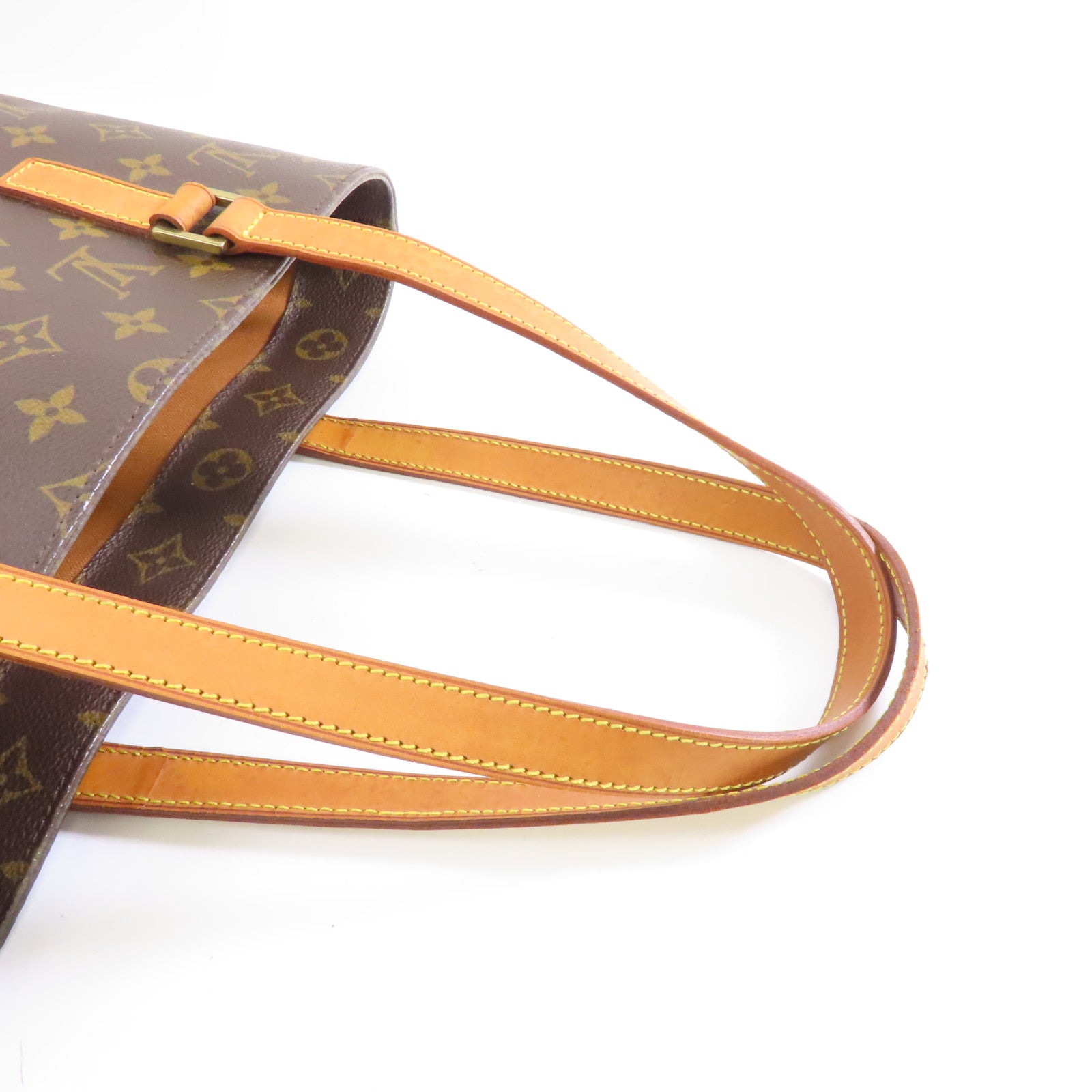 LOUIS VUITTON Monogram Vavin GM金扣手挽袋啡色