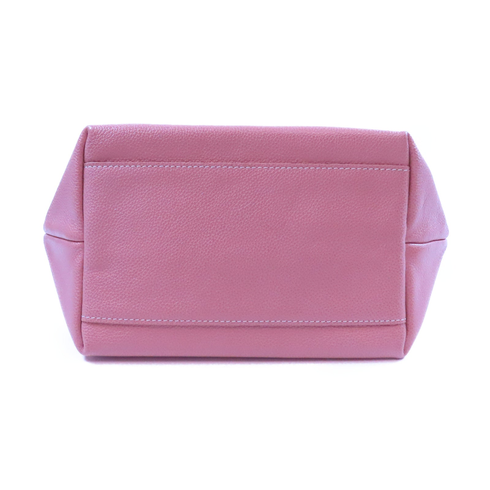 Longchamp 牛皮皮革Shoulder Bag金扣肩背袋粉紅色