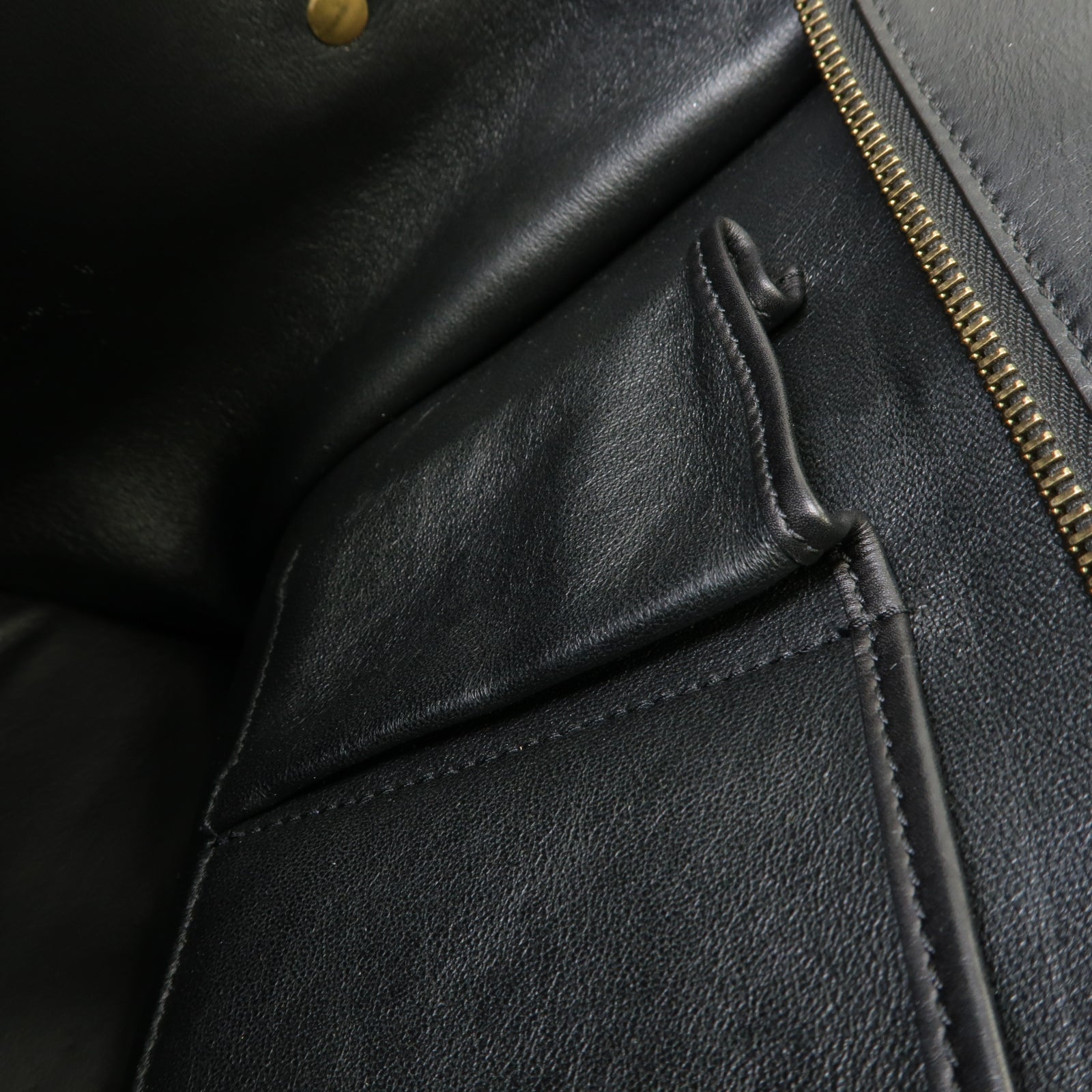 CELINE 牛皮皮革/蜥蝪皮革Mini Luggage金扣手挽袋黑色/灰色