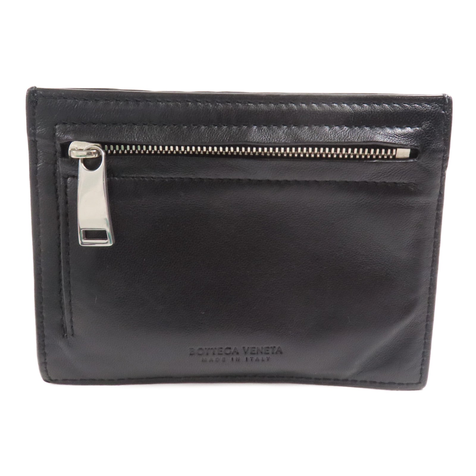 BOTTEGA VENETA 牛皮皮革Card Case銀扣卡片套