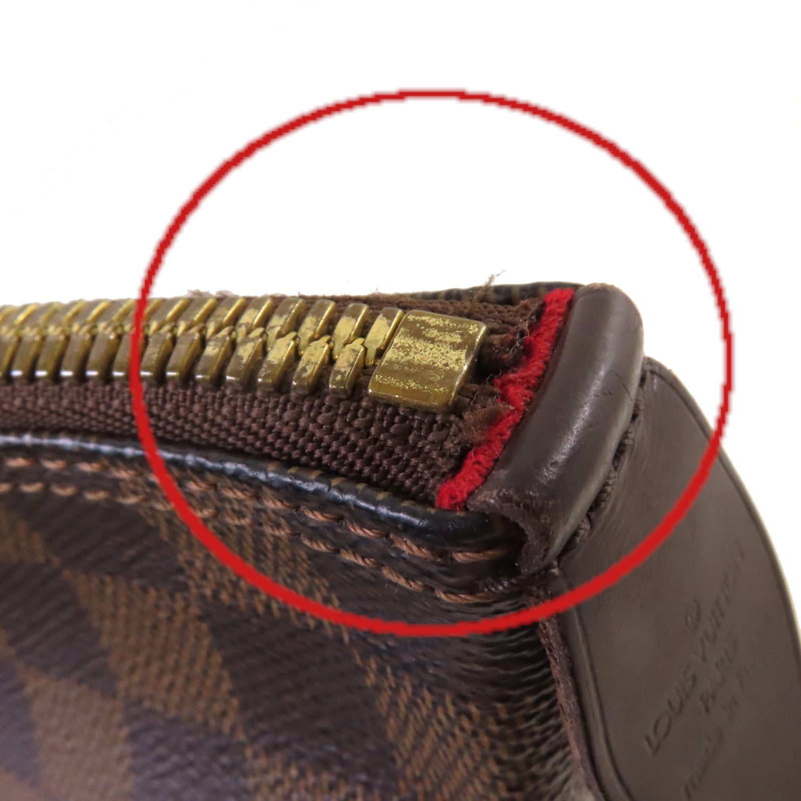 LOUIS VUITTON Damier Ebene Saleya MM Tote Bag金扣肩背袋啡色