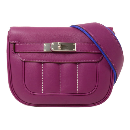 HERMES Swift皮革Berline Mini肩背袋Anemone