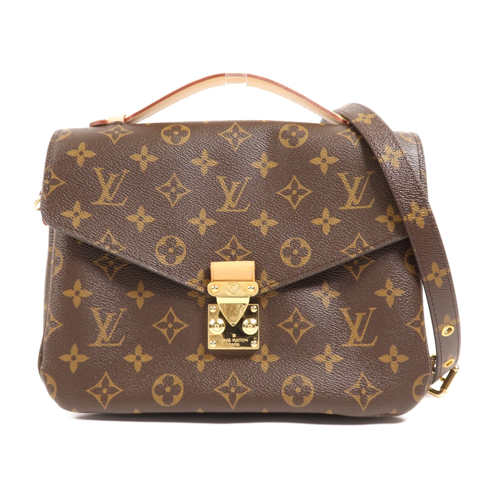 LOUIS VUITTON Monogram Pochette Metis MM金扣手挽肩背兩用袋