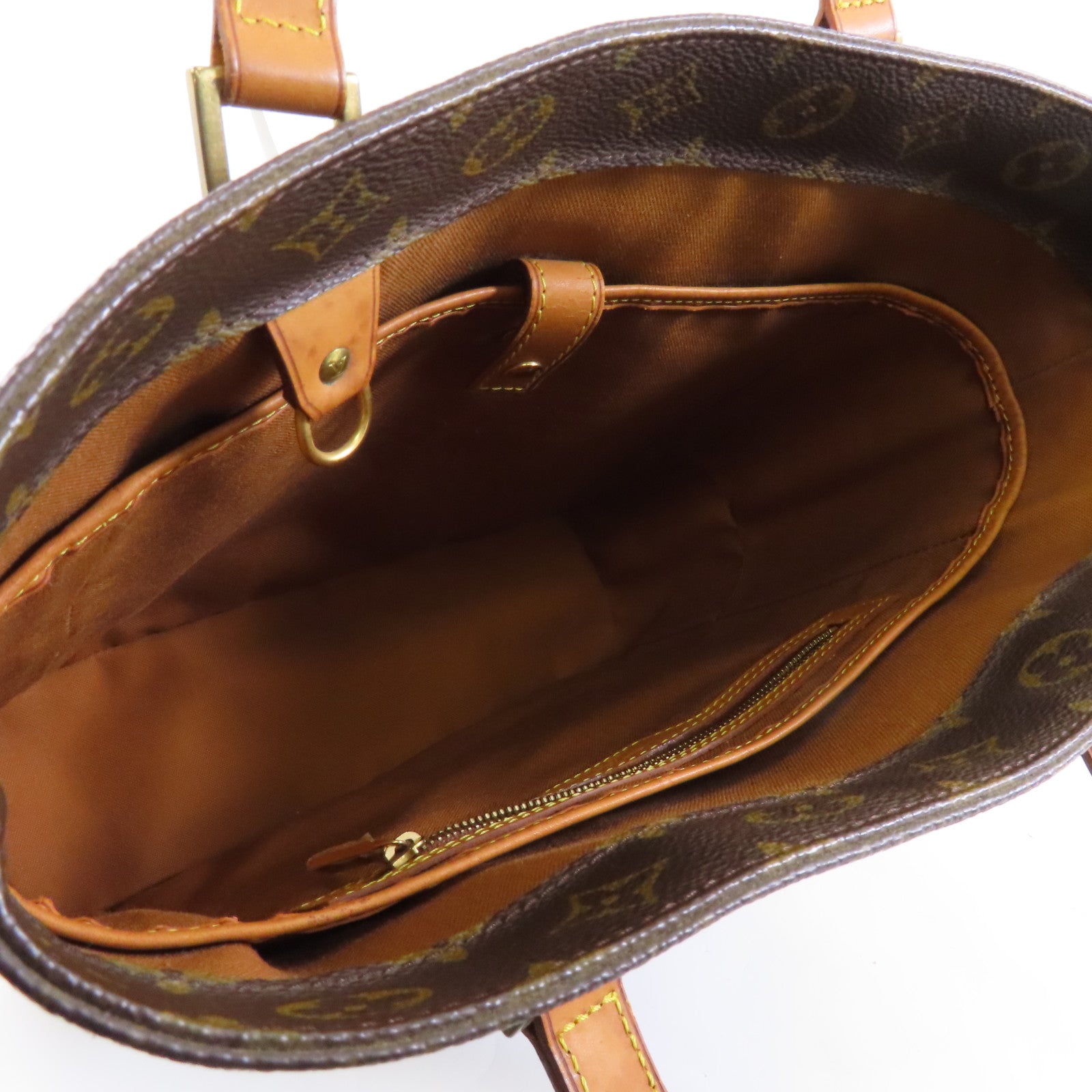 LOUIS VUITTON Monogram Vavin GM金扣手挽袋啡色