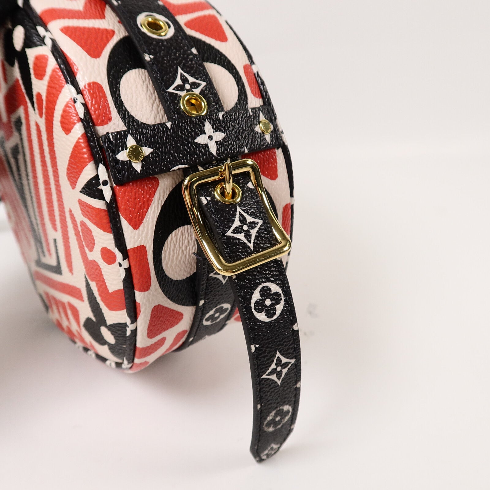 LOUIS VUITTON Monogram Giant Crafty Boite Chapoe Soupe肩背袋