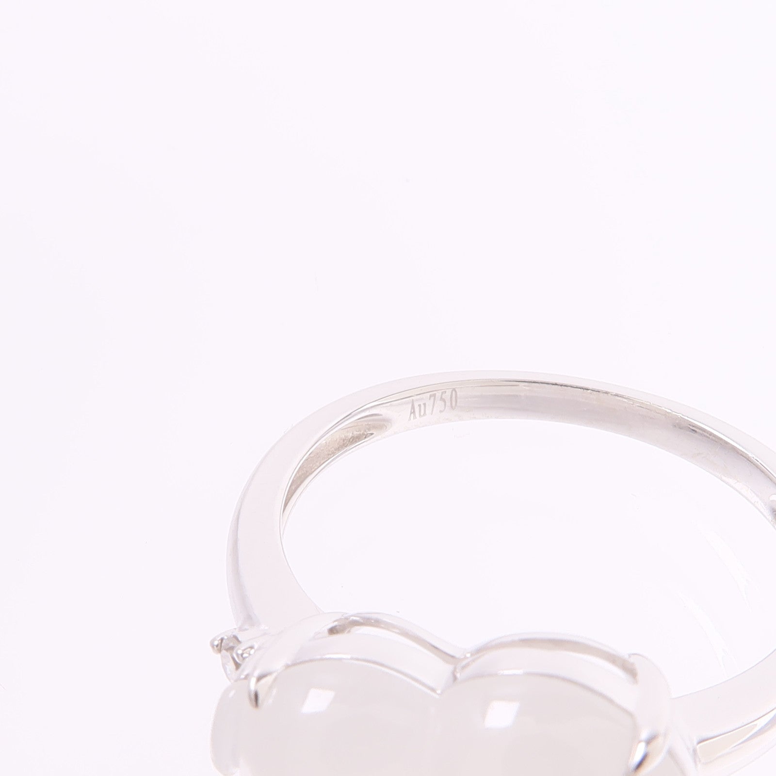 JEWELRY 18K白金Jade Diamond Ring翡翠/鑽石戒指