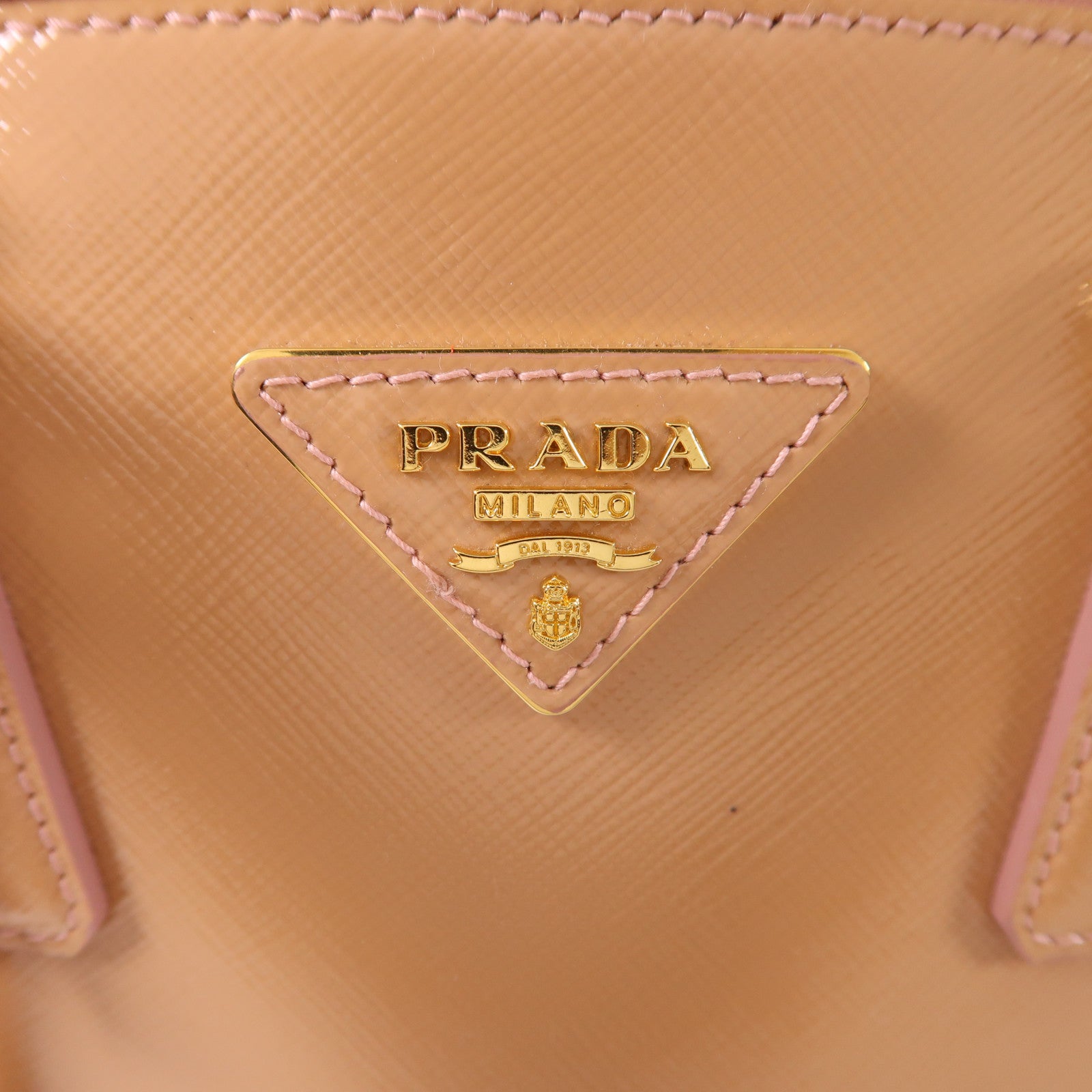 PRADA 漆皮皮革2 Way Shoulder Bag金扣手挽肩背兩用袋