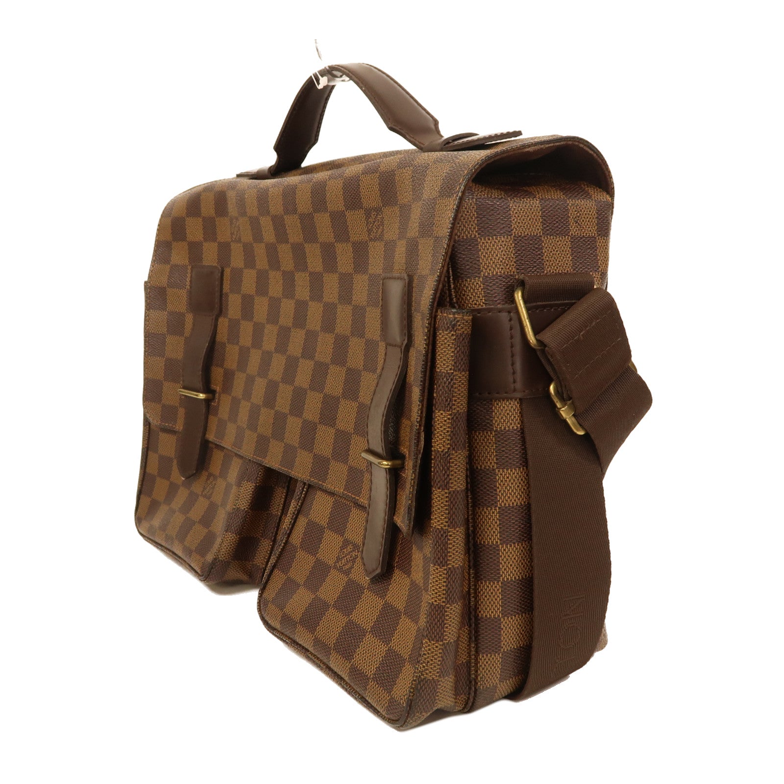 LOUIS VUITTON【激減優惠】 Damier Broadway金扣手挽肩背兩用袋啡色