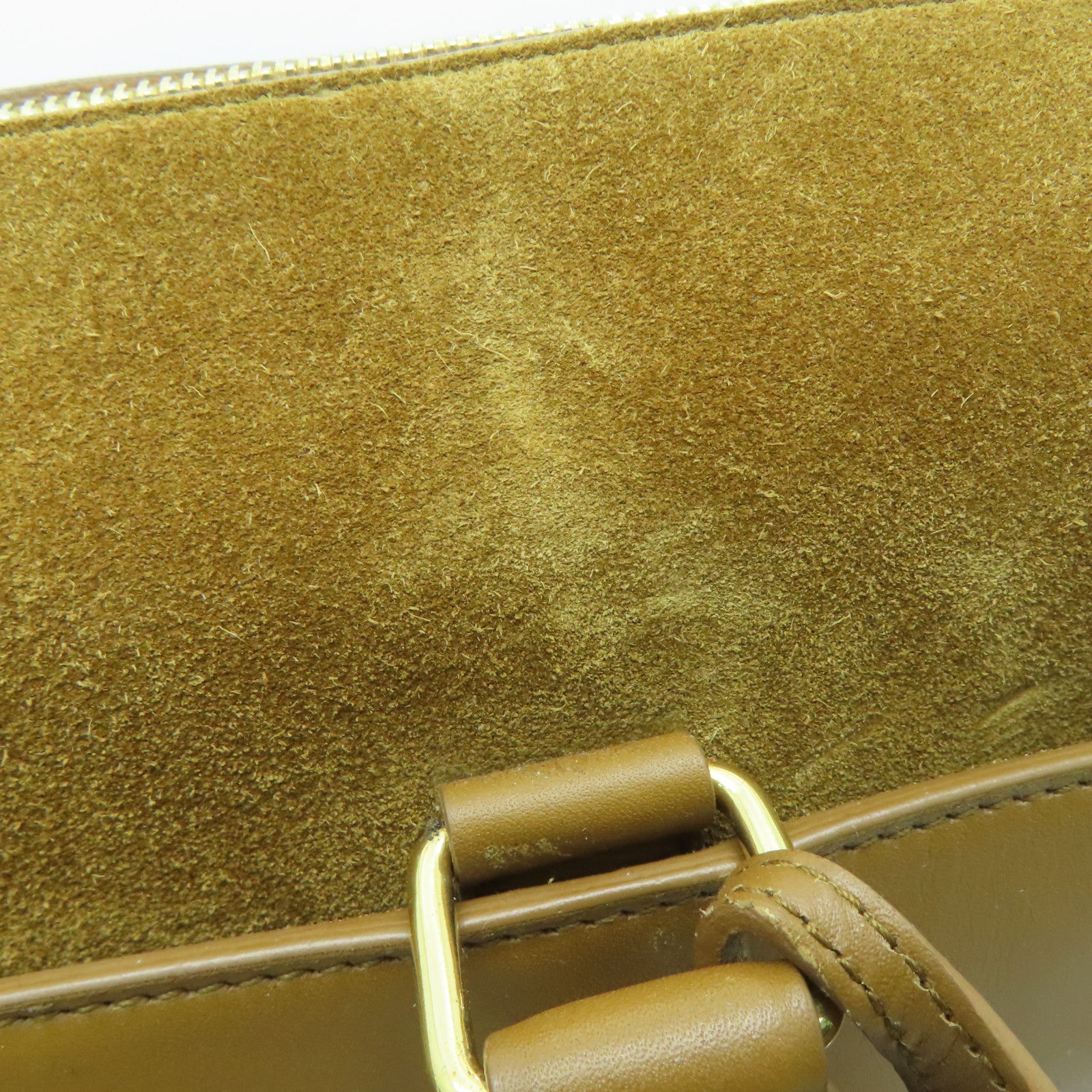 SAINT LAURENT 麂皮皮革2way Shoulder金扣手挽肩背两用袋啡色