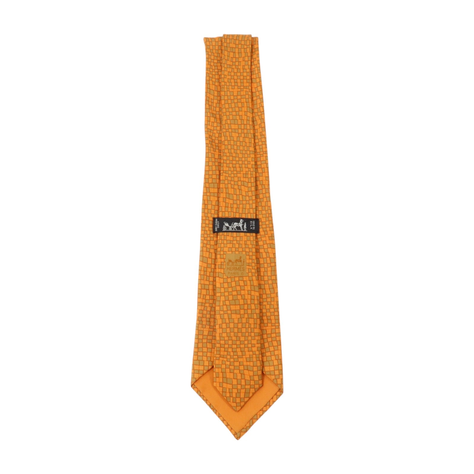 HERMES 絲質Geometric Squares Necktie領帶