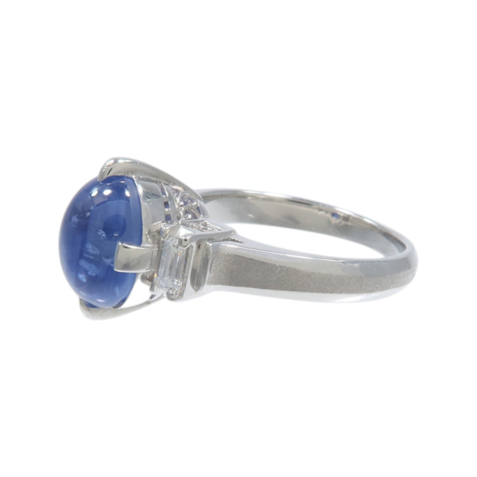 JEWELRY PT900鉑金Star Sapphire Diamond Ring星光藍寶石/鑽石戒指
