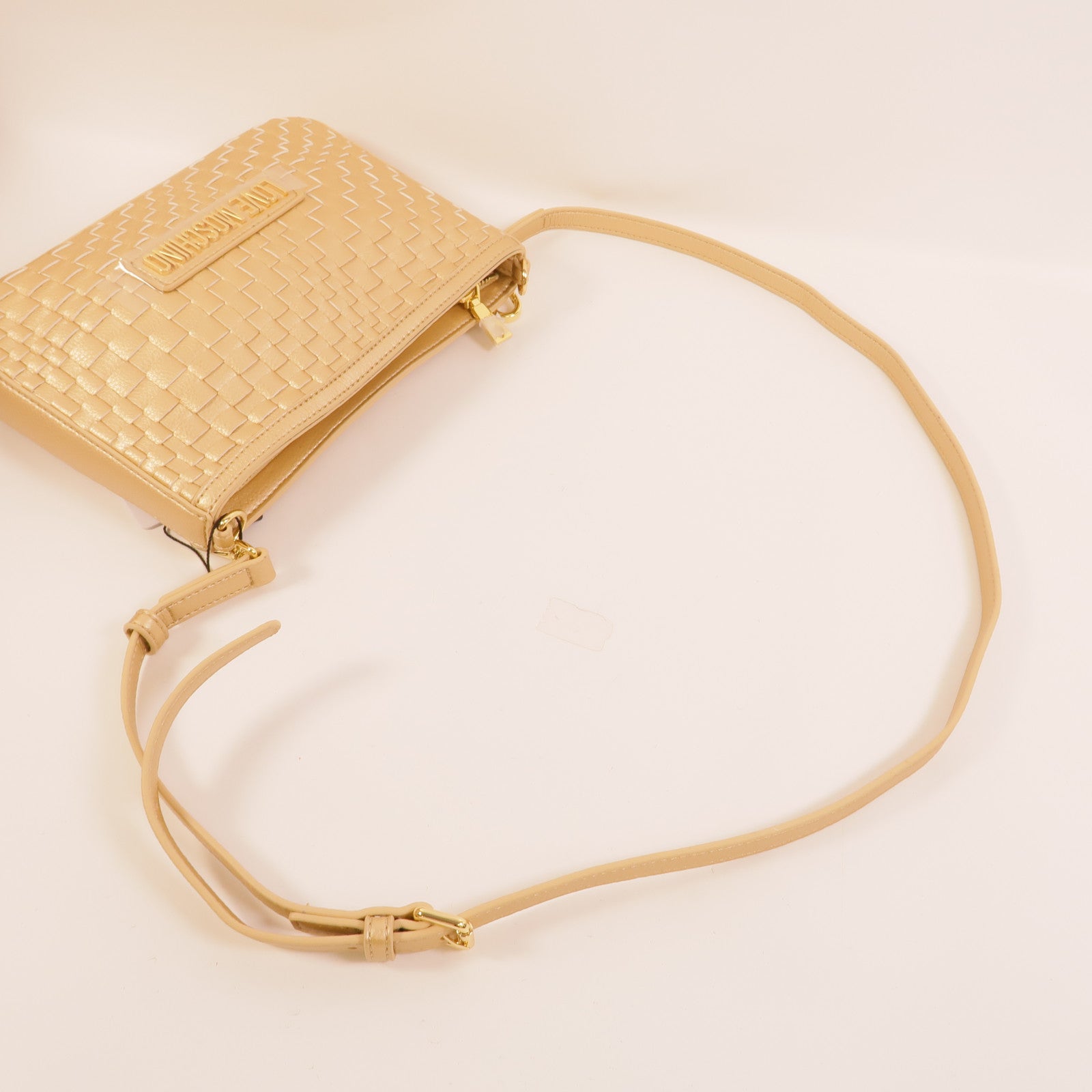 MOSCHINO 塗層帆布Shoulder Bag肩背袋