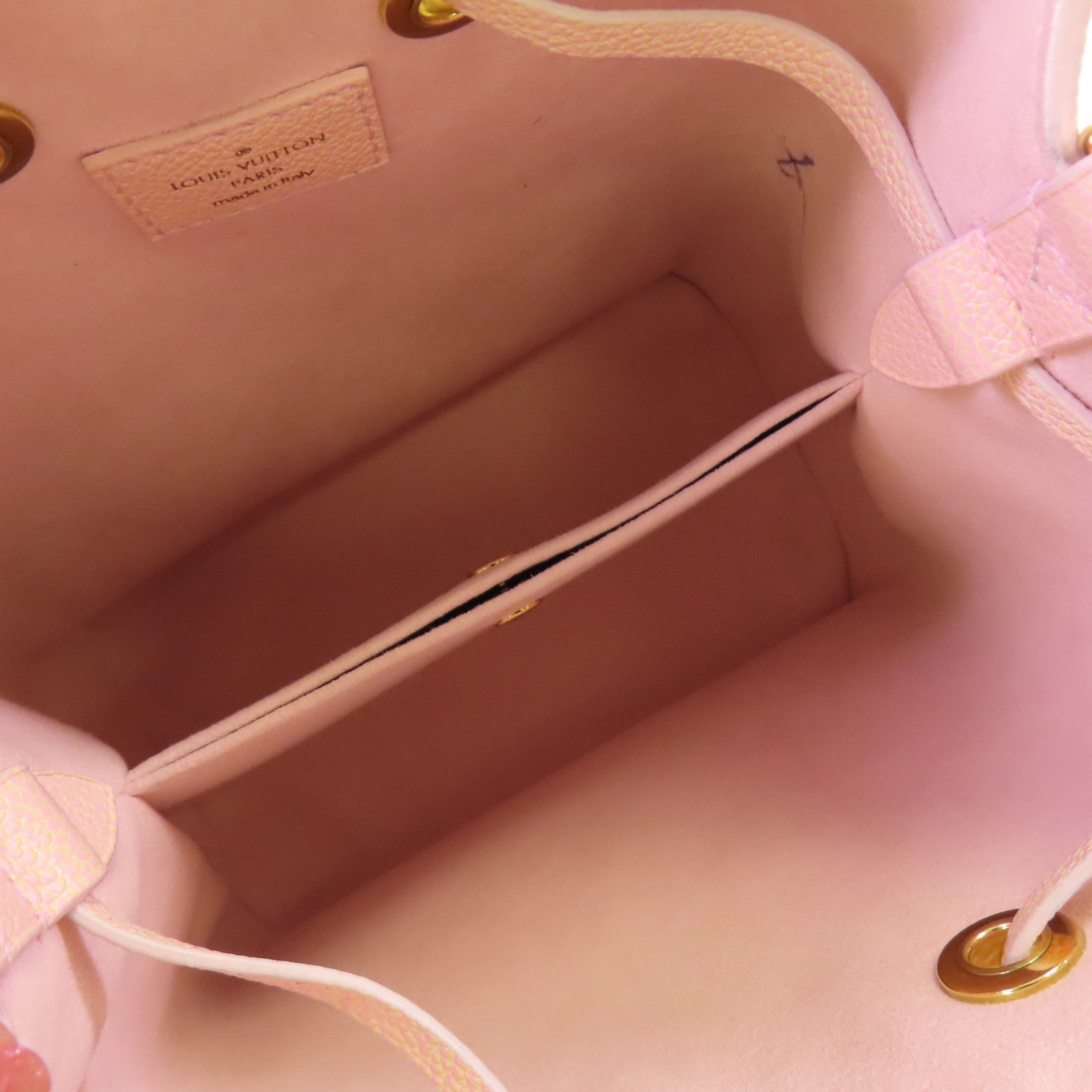 LOUIS VUITTON Monogram Empreinte NeoNoe BB金扣手挽肩背兩用袋