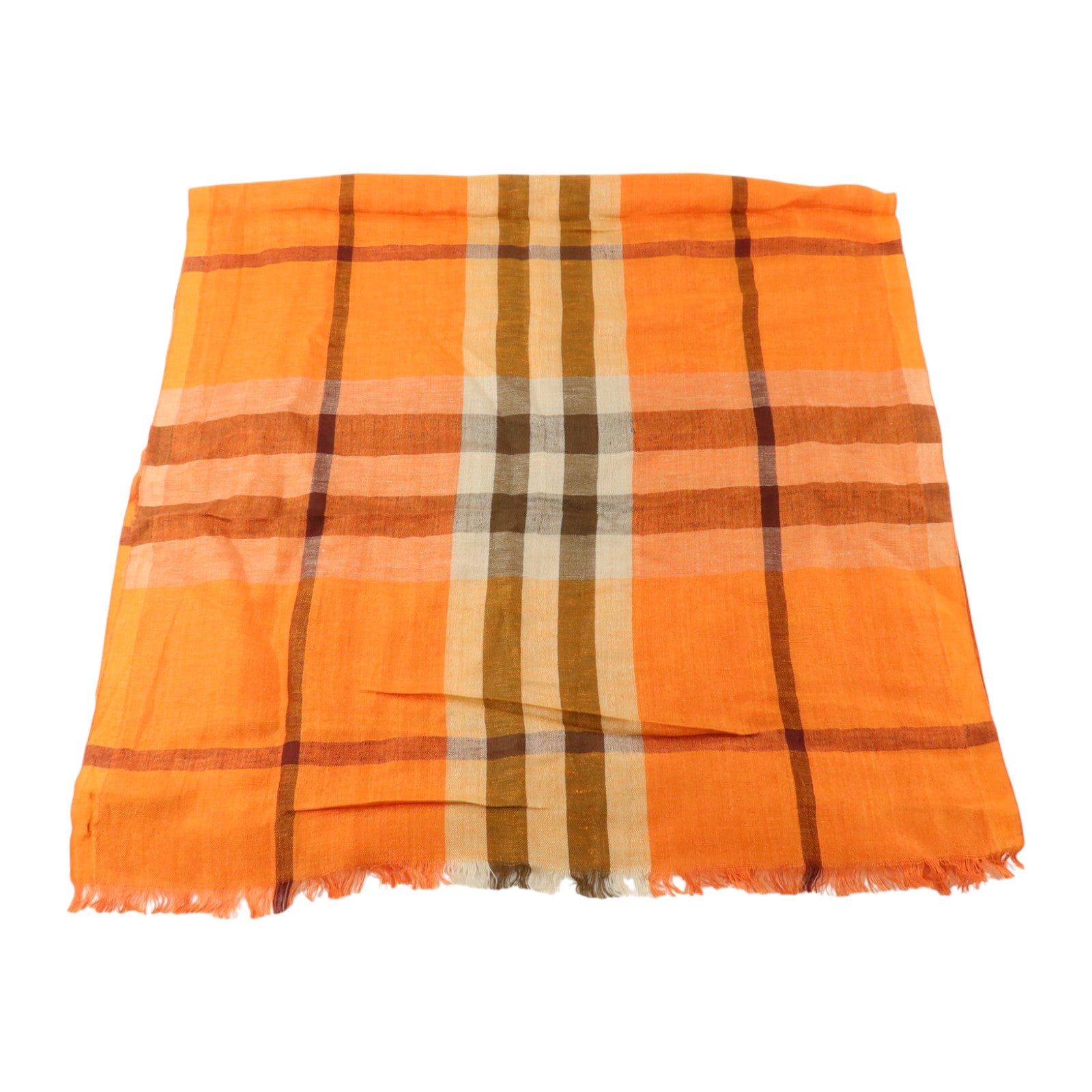 BURBERRY 絲質/麻質Scarf 180x50cm絲巾