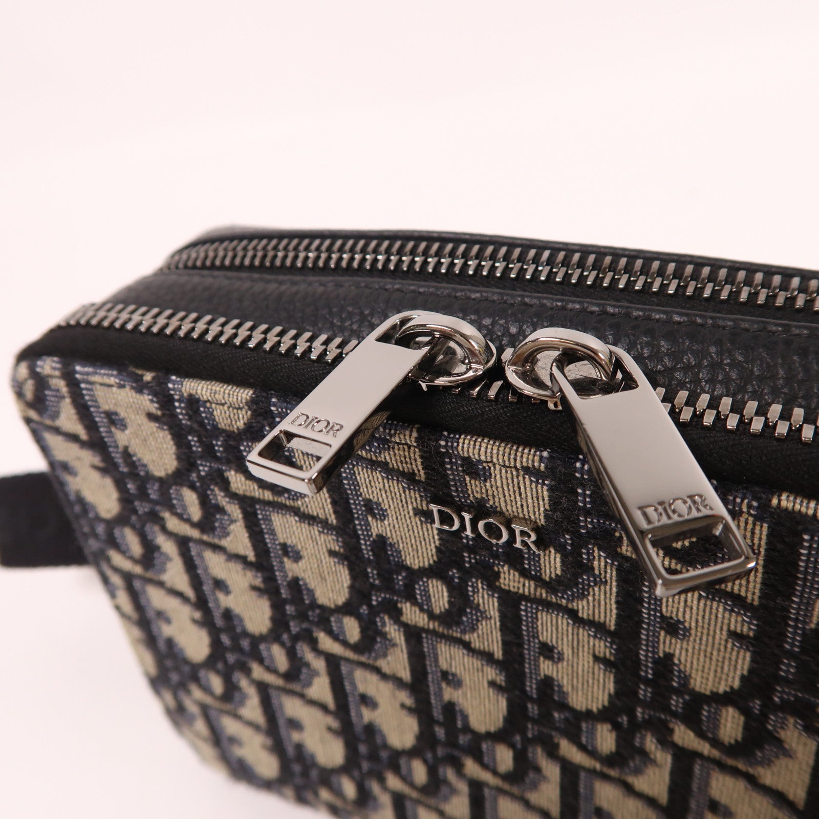 Dior 帆布Oblique Camera Bag銀扣肩背袋