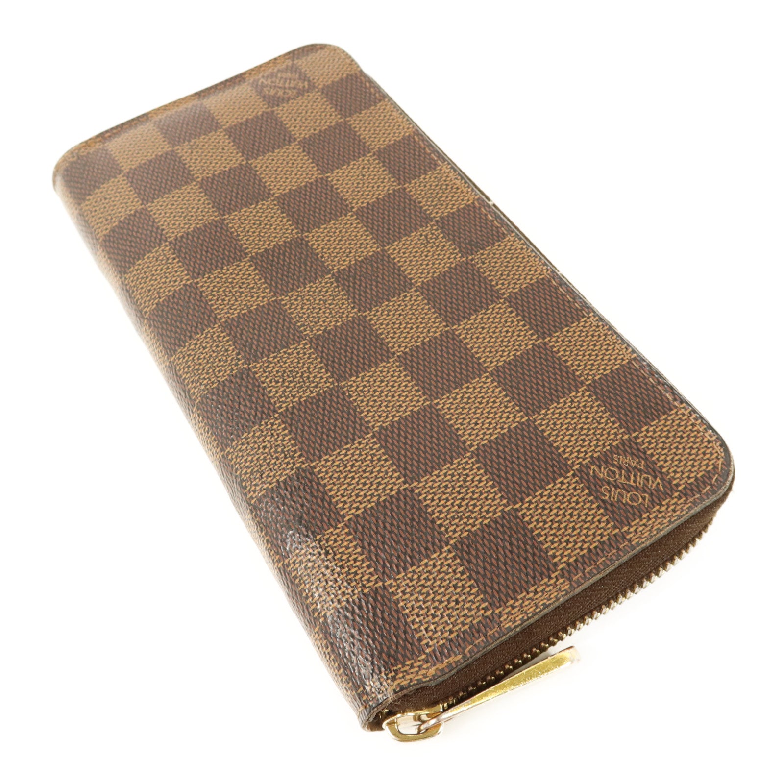 LOUIS VUITTON Damier Zipper Long Wallet金扣長錢包