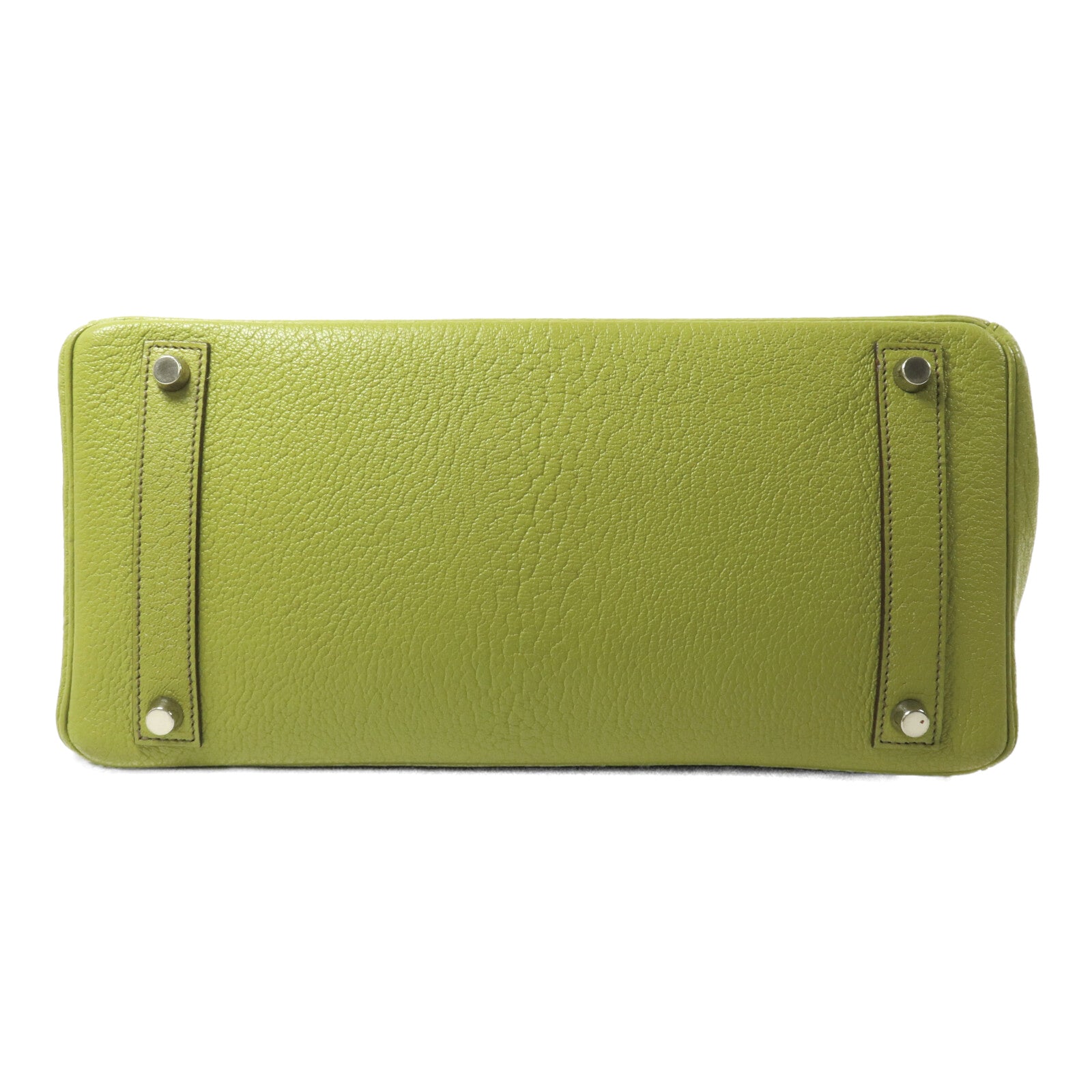 HERMES Chevre皮革Birkin 32 HAC手挽袋Vert Anis