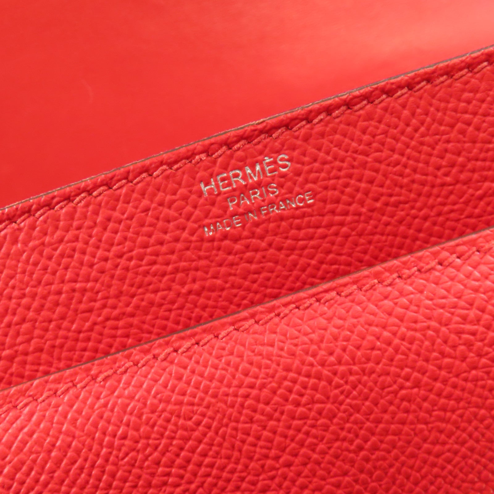 HERMES PHW Verrou 23 Shoulder Bag Veau Epsom Leather S3 Rouge de Coeur Red