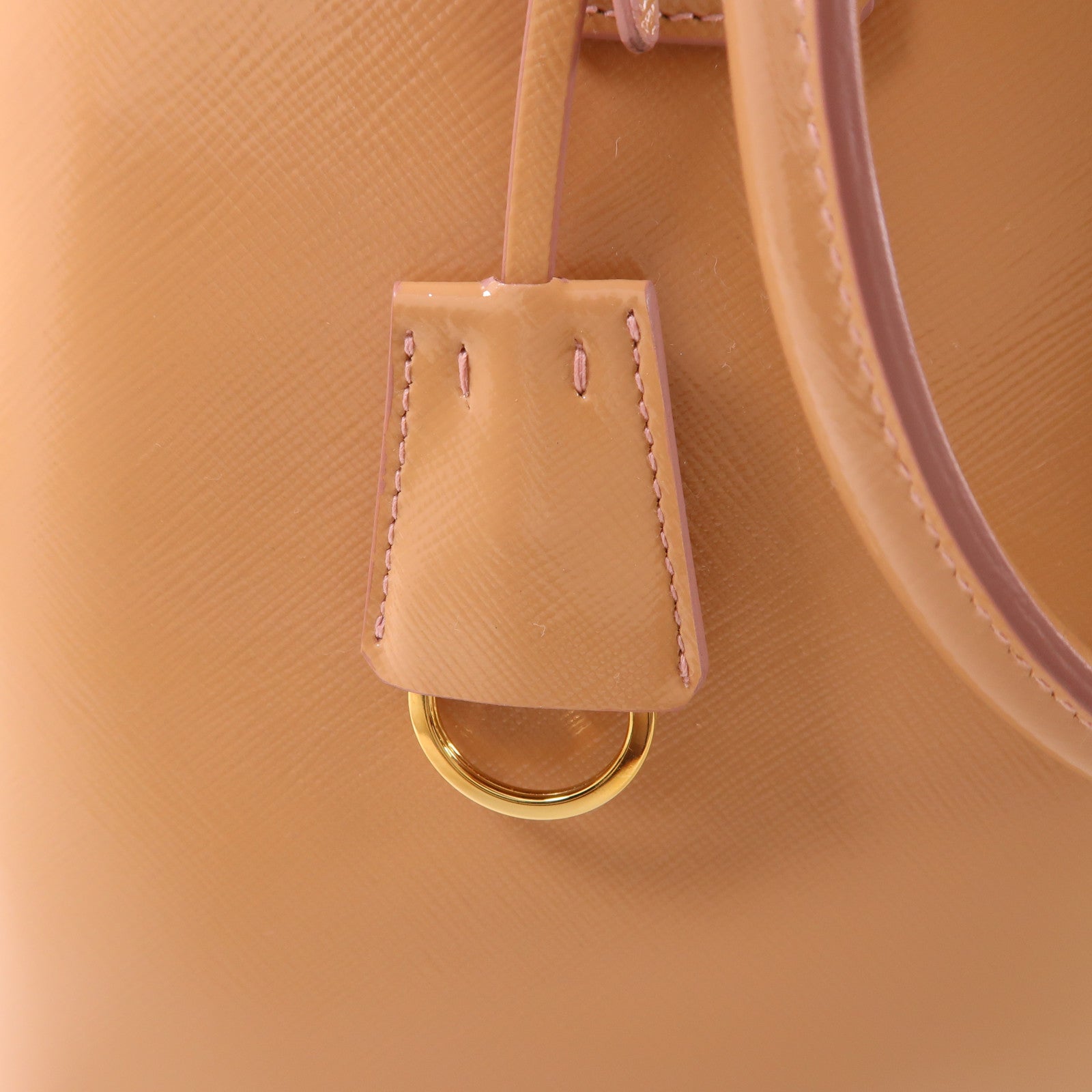 PRADA 漆皮皮革2 Way Shoulder Bag金扣手挽肩背兩用袋