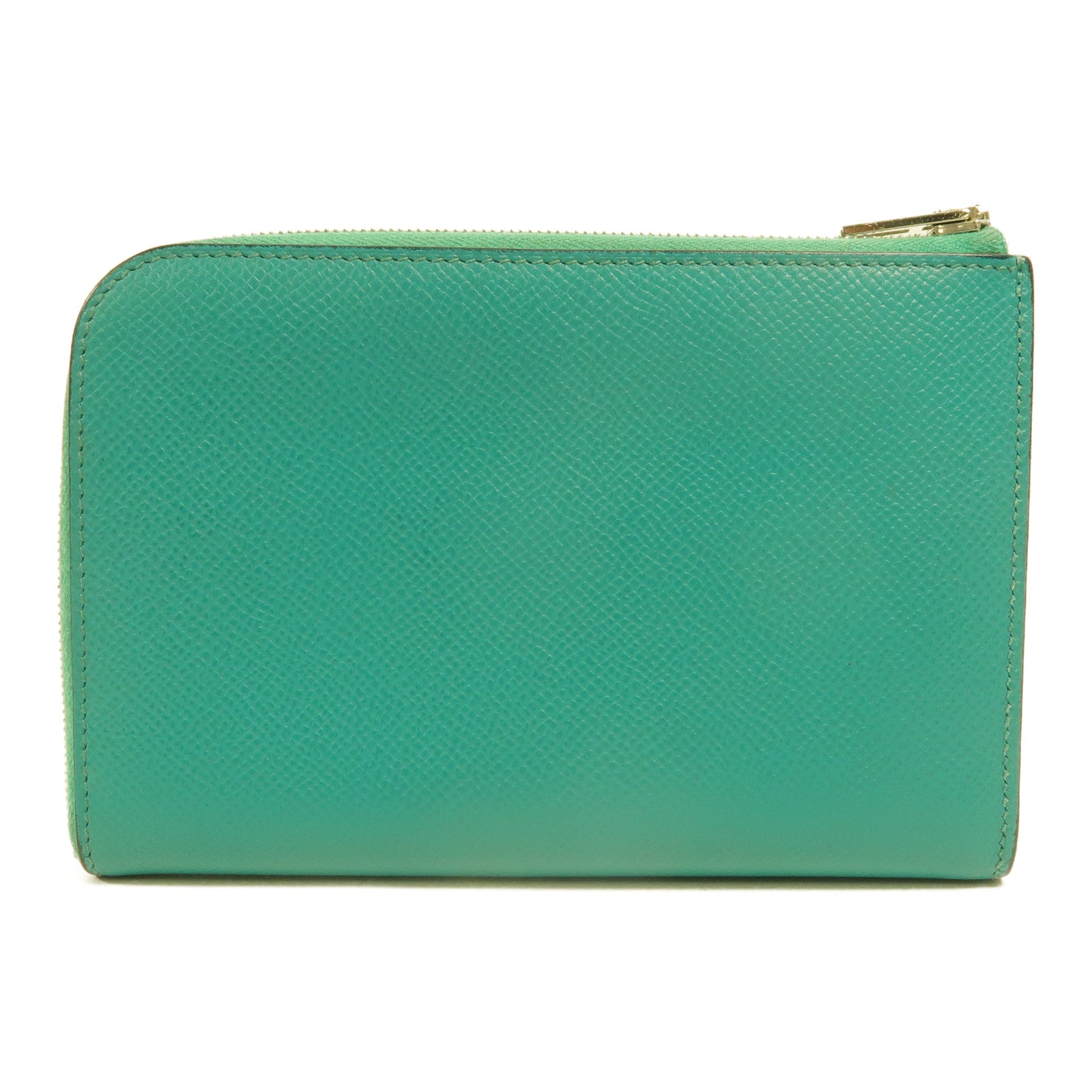 HERMES Epsom皮革Remix Duo Chimeres Wallet長錢包Bleu Paon