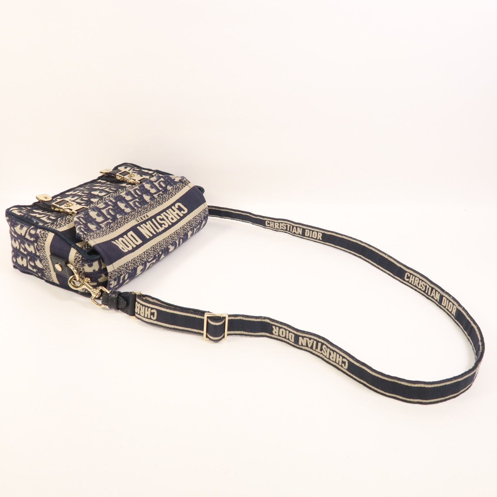 Dior 帆布Small Diorcamp金扣肩背袋