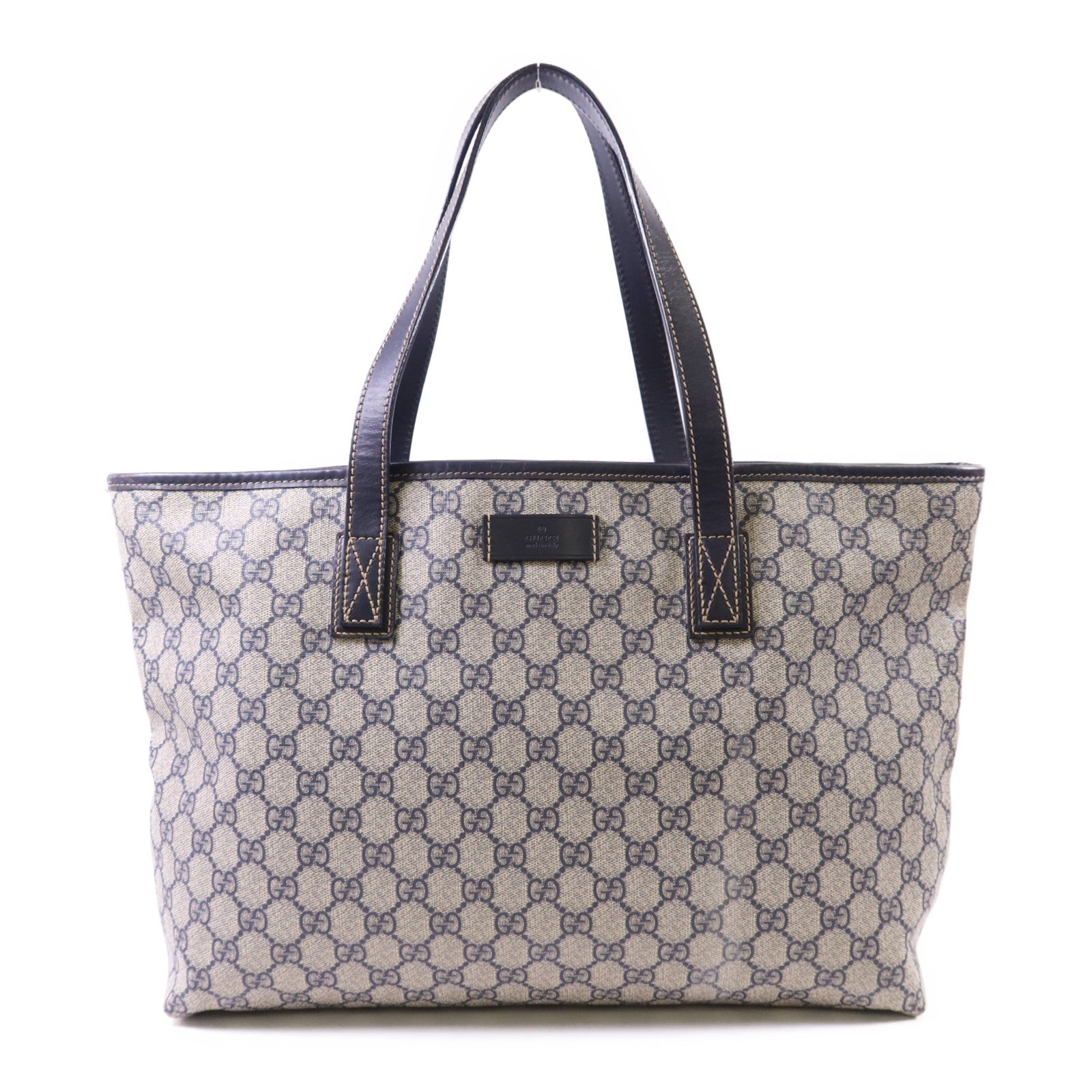 GUCCI 塗層帆布Tote Bag銀扣手挽袋
