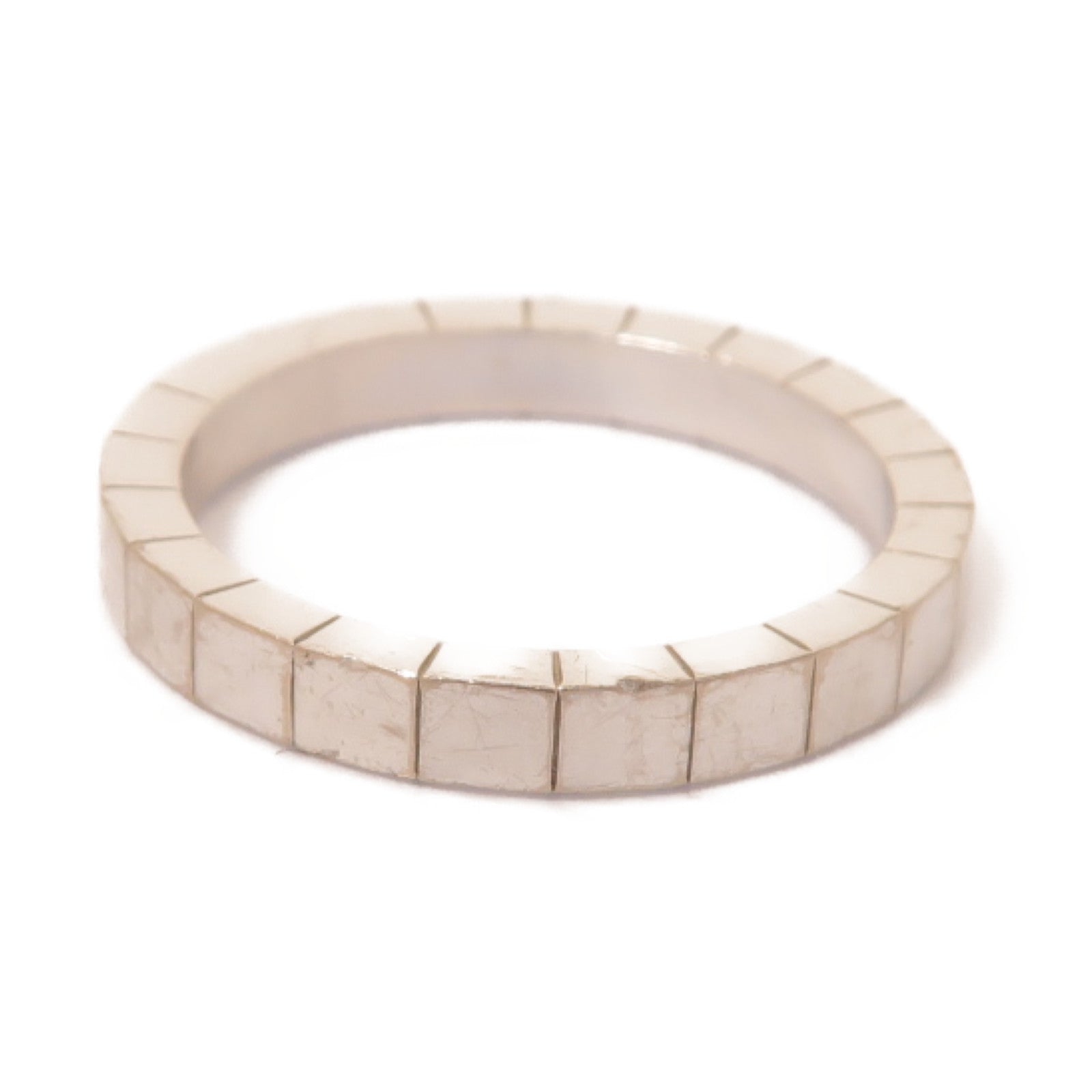 CARTIER 18K白金Laniere Ring戒指Cartier#58/US#8.5