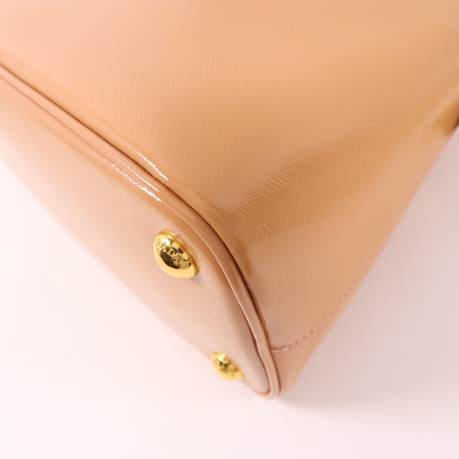 PRADA 漆皮皮革2 Way Shoulder Bag金扣手挽肩背兩用袋