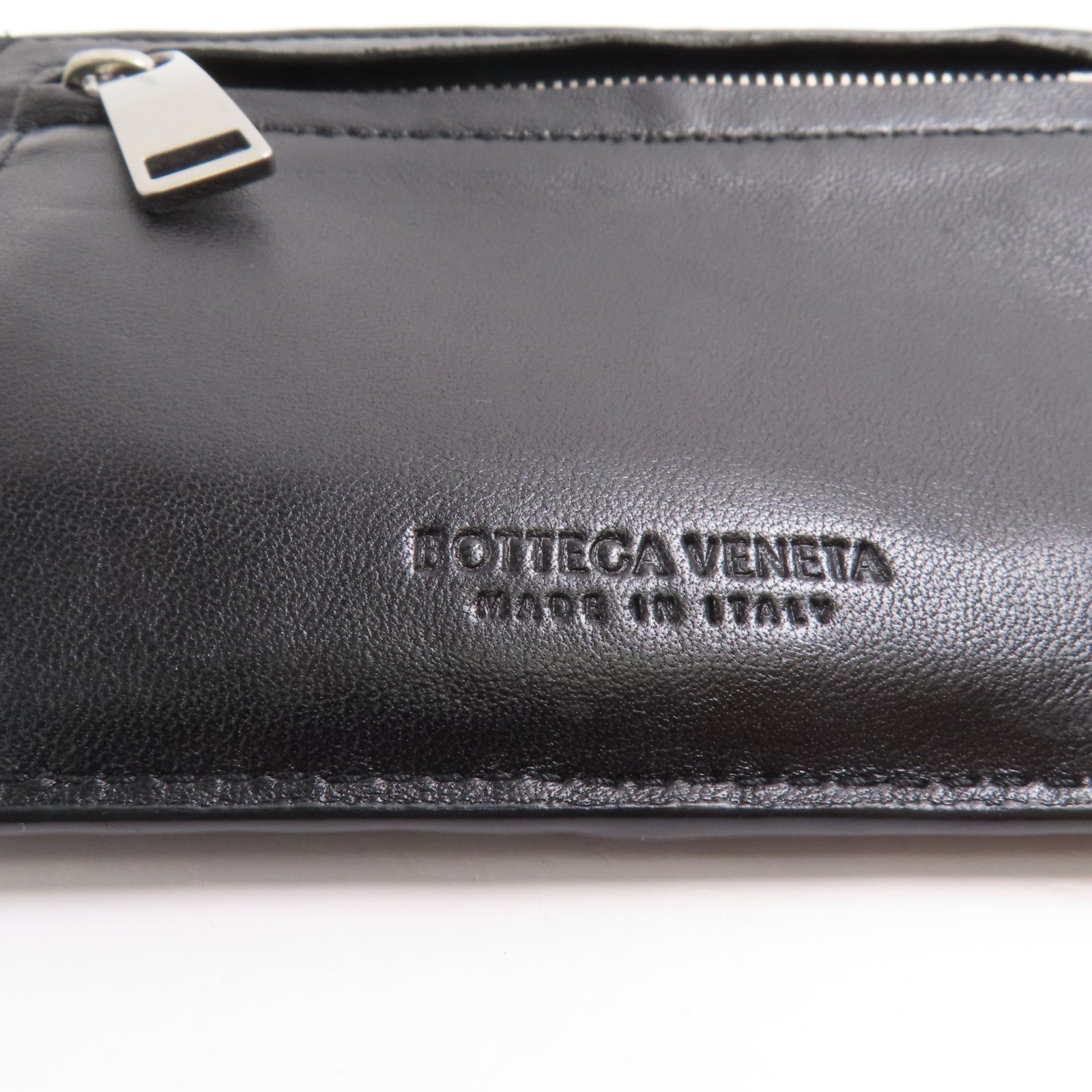 BOTTEGA VENETA 牛皮皮革Card Case銀扣卡片套