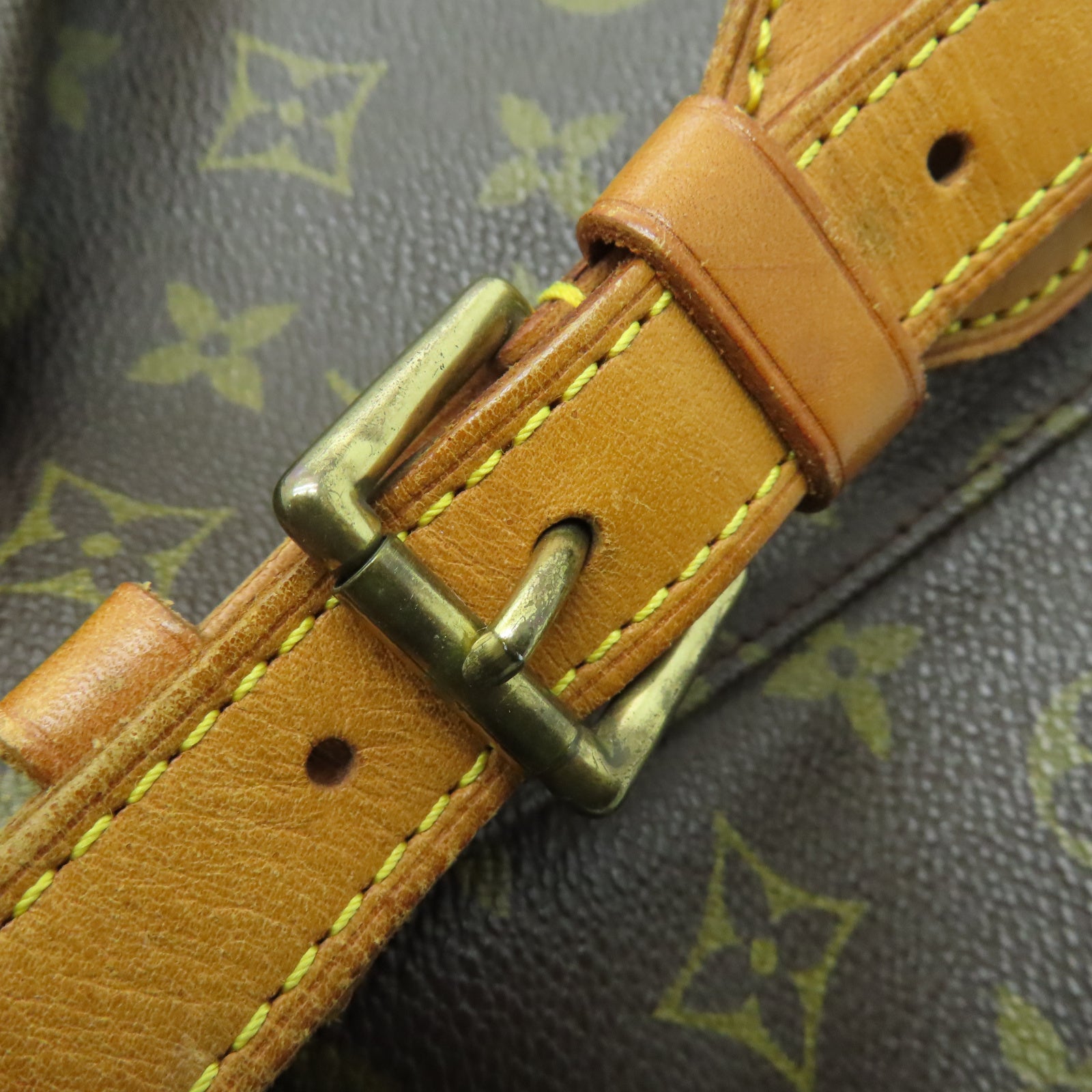LOUIS VUITTON 【激減優惠】Monogram Montsouris GM金扣背包啡色