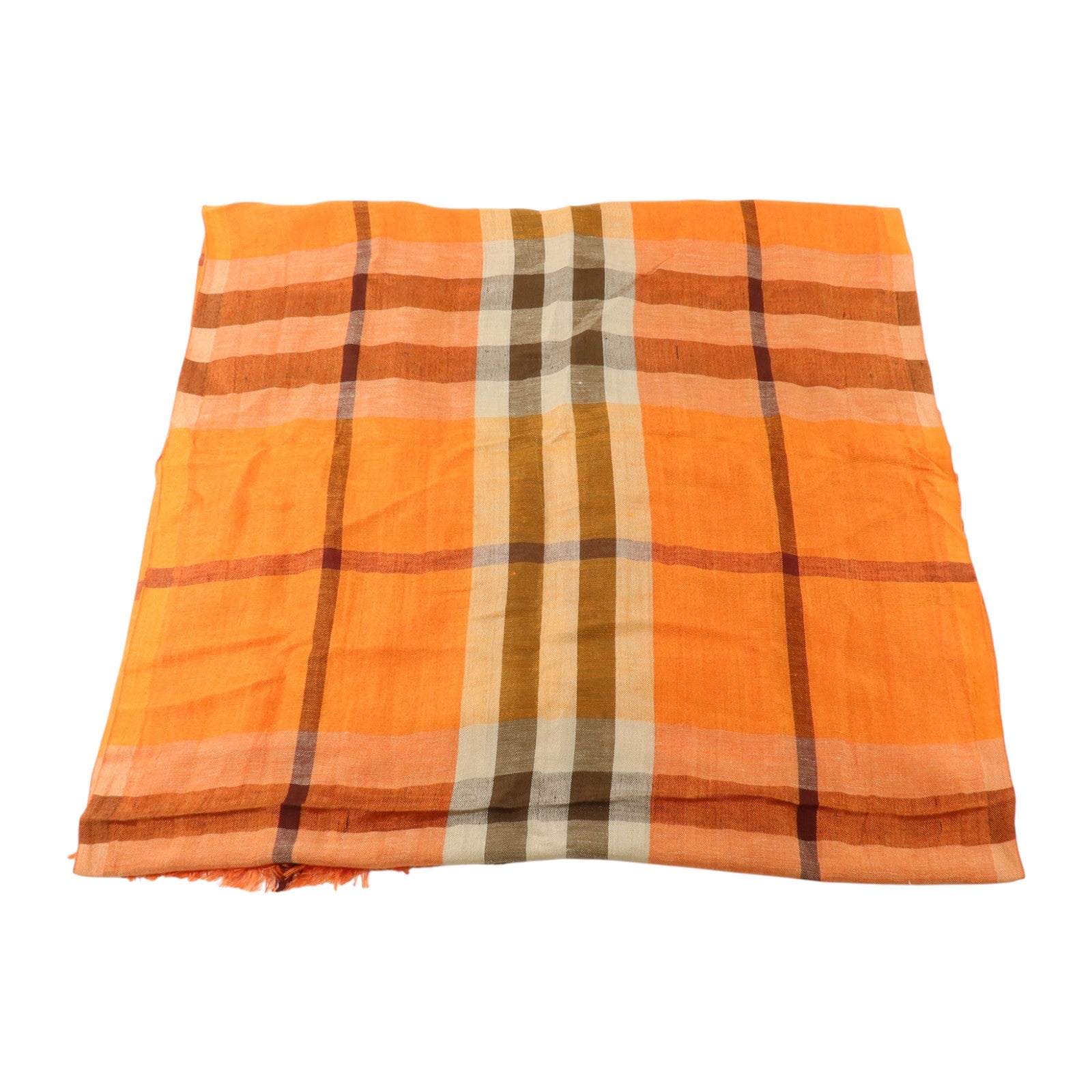 BURBERRY 絲質/麻質Scarf 180x50cm絲巾